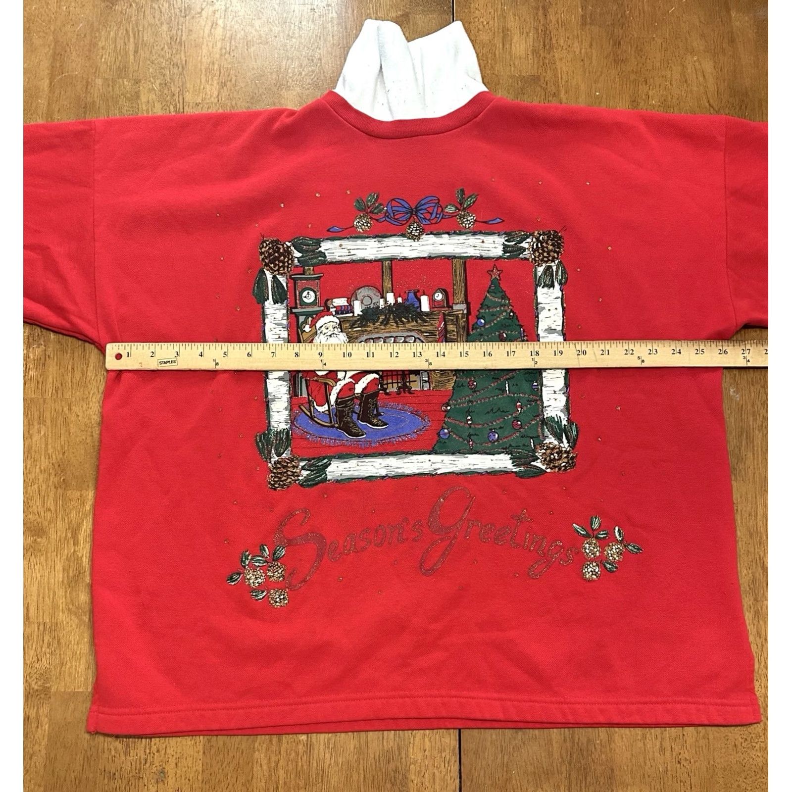 Vintage VINTAGE Holiday Time Christmas Santa Sweatshirt 22W 90s Size 3XL / US 20-22 - 6 Thumbnail