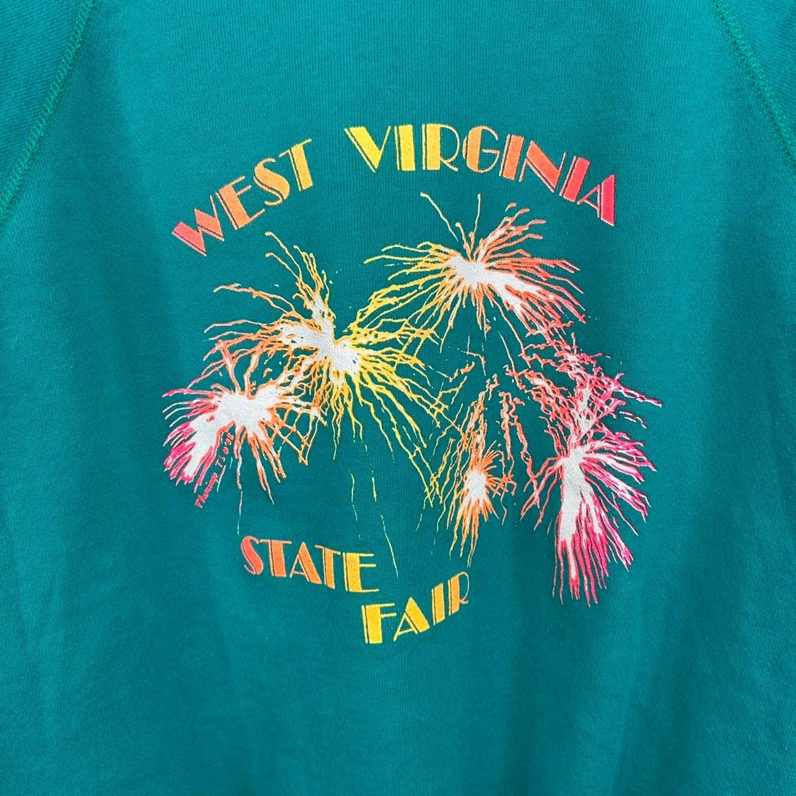 Hanes Vintage 80’s West Virginia State Fair Fireworks Crewneck M Size US M / EU 48-50 / 2 - 2 Thumbnail