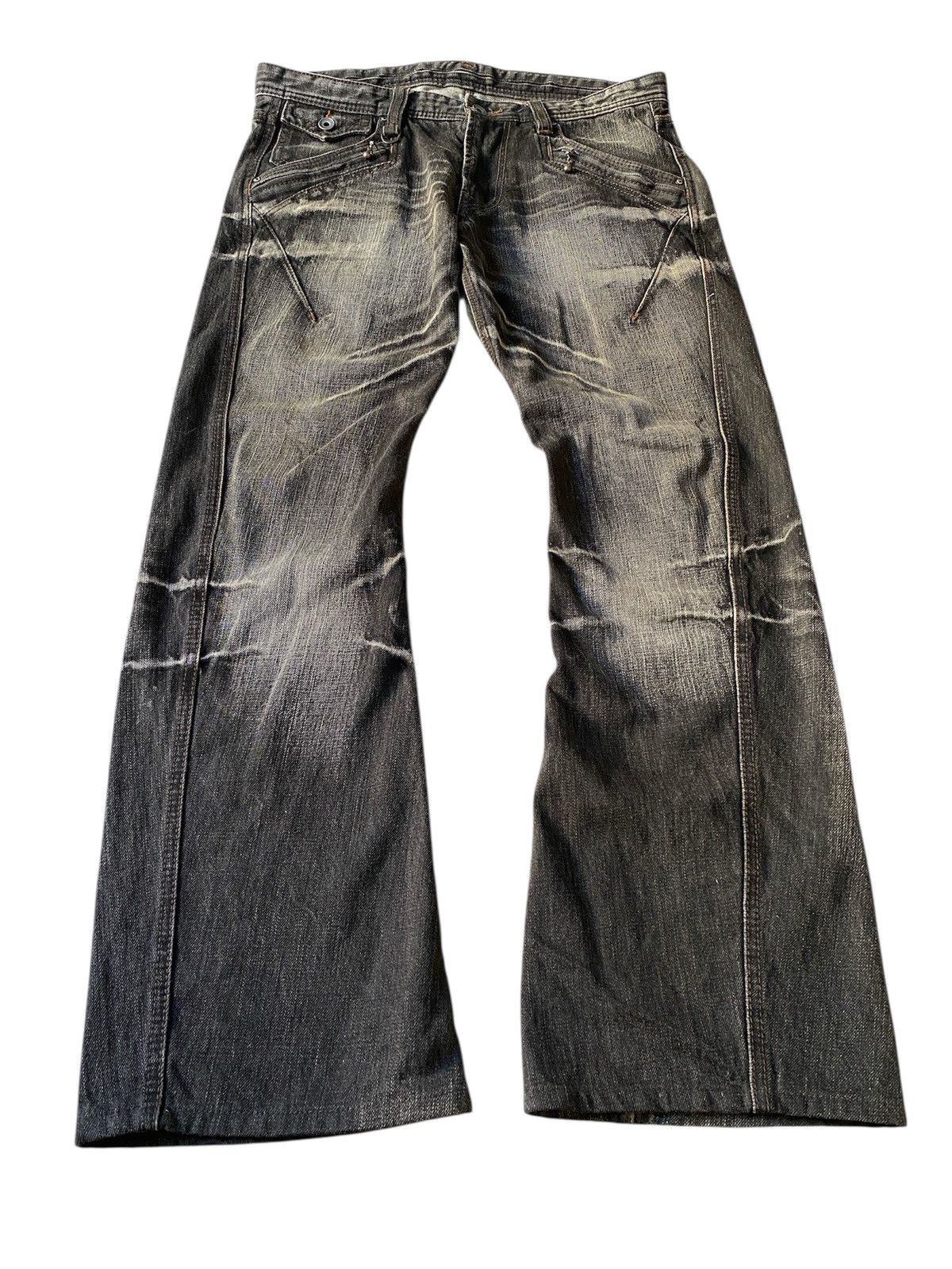 Tornado Mart Nico Club For Men NCFM Claws Mark Design Flare Denim Size US 34 / EU 50 - 1 Thumbnail