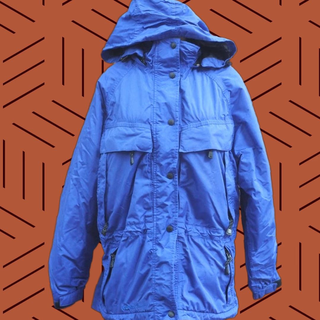 Eddie Bauer Eddie Bauer Womens Hooded Purple Blue Insulated Parka Jacket Size M - Parka, Hooded, Insulated, Nylon Shell, Purple/Blue Womens Mens Girls Boys Size M / US 6-8 / IT 42-44 - 1 Thumbnail