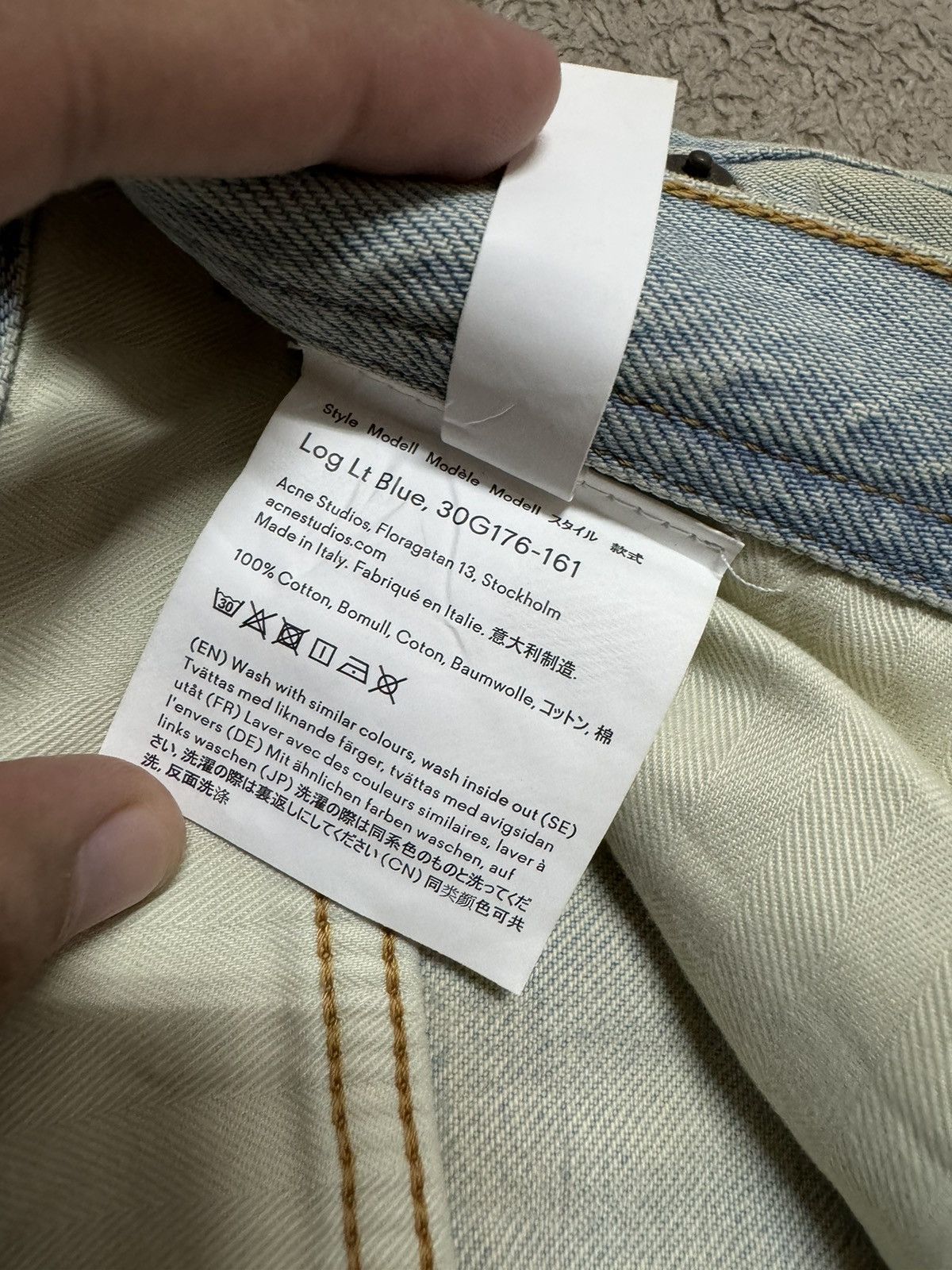 Acne Studios Acne Studios Bla Konst Stockholm Lt Blue Jeans Size US 30 / EU 46 - 13 Thumbnail
