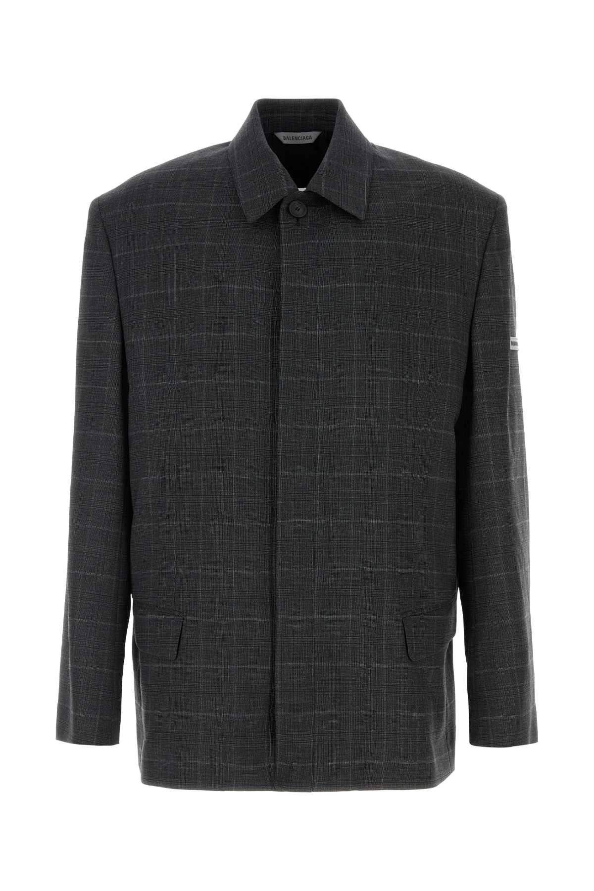 Balenciaga Embroidered Wool Blazer Size US M / EU 48-50 / 2 - 1 Thumbnail