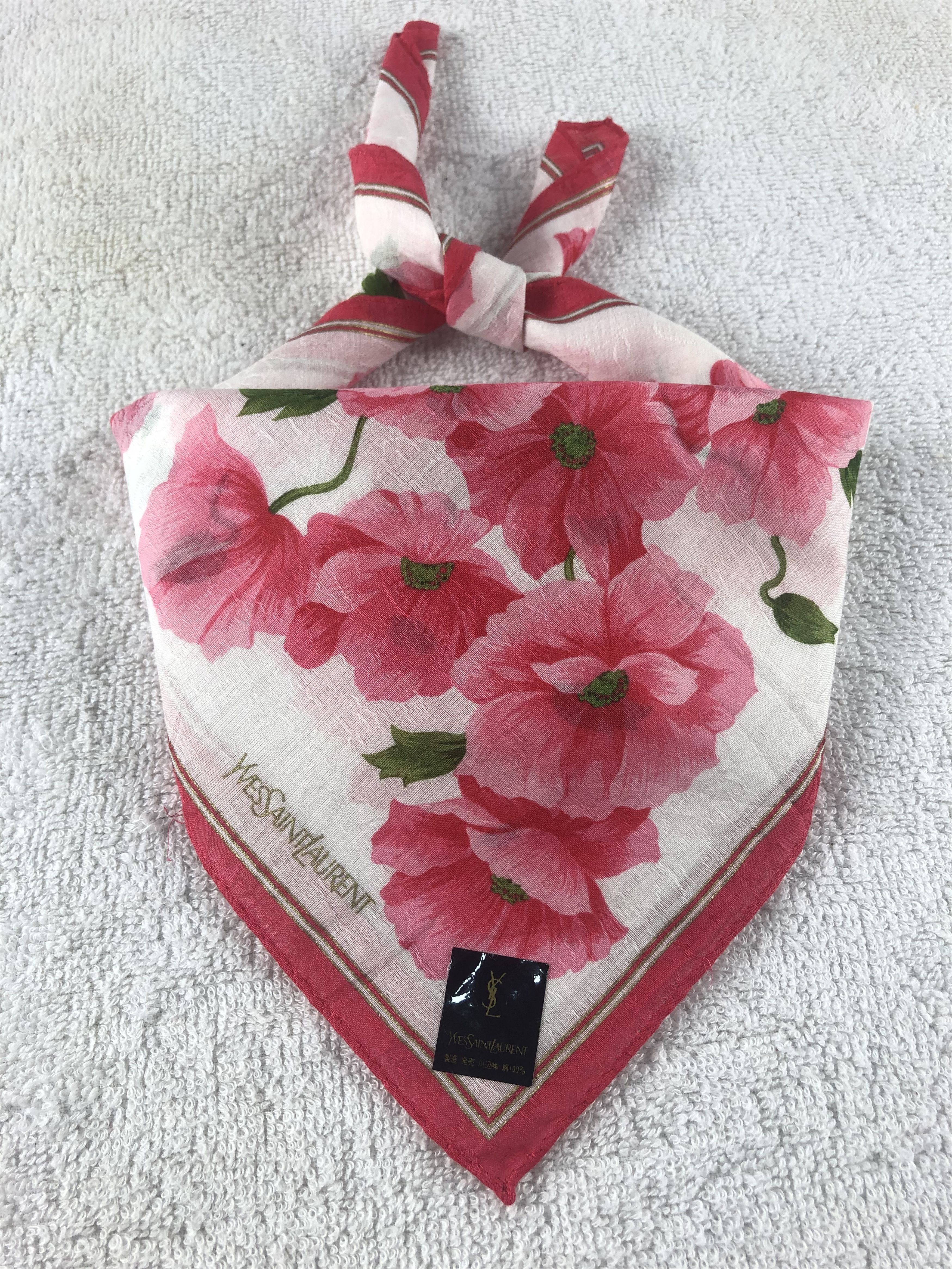 Yves Saint Laurent Yves Saint Laurent Handkerchief / Bandana / Neckerchief Size ONE SIZE - 1 Thumbnail