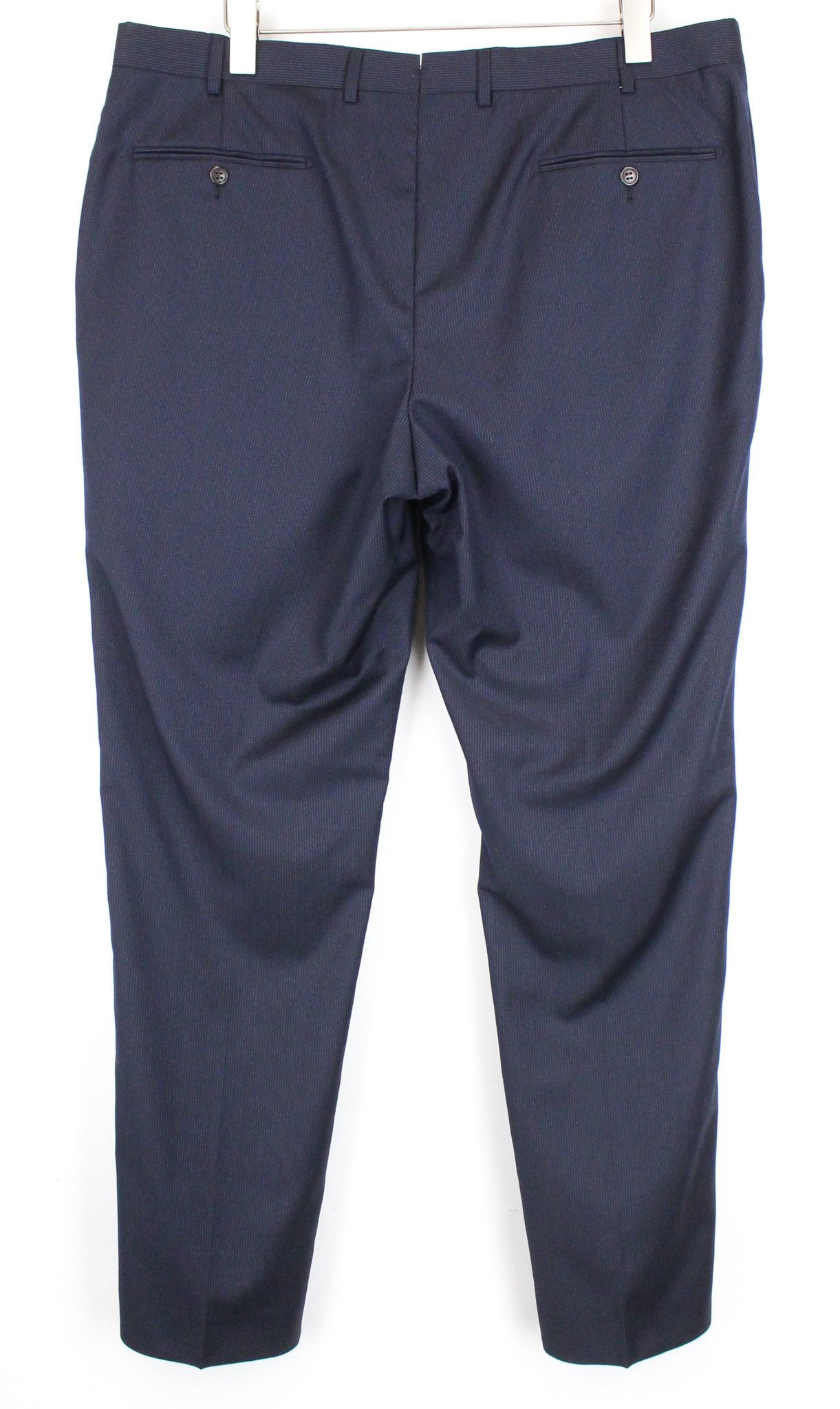 Suitsupply UK42S Navy Wool Pleated Trousers 66867 Size US 42 / EU 58 - 2 Thumbnail