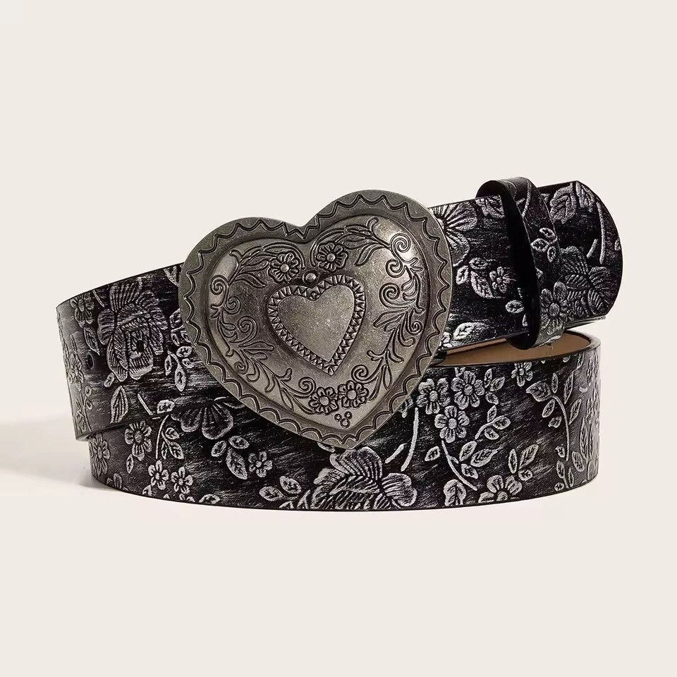 Japanese Brand 112 cm A love buckle pattern PU leather Size ONE SIZE - 1 Thumbnail