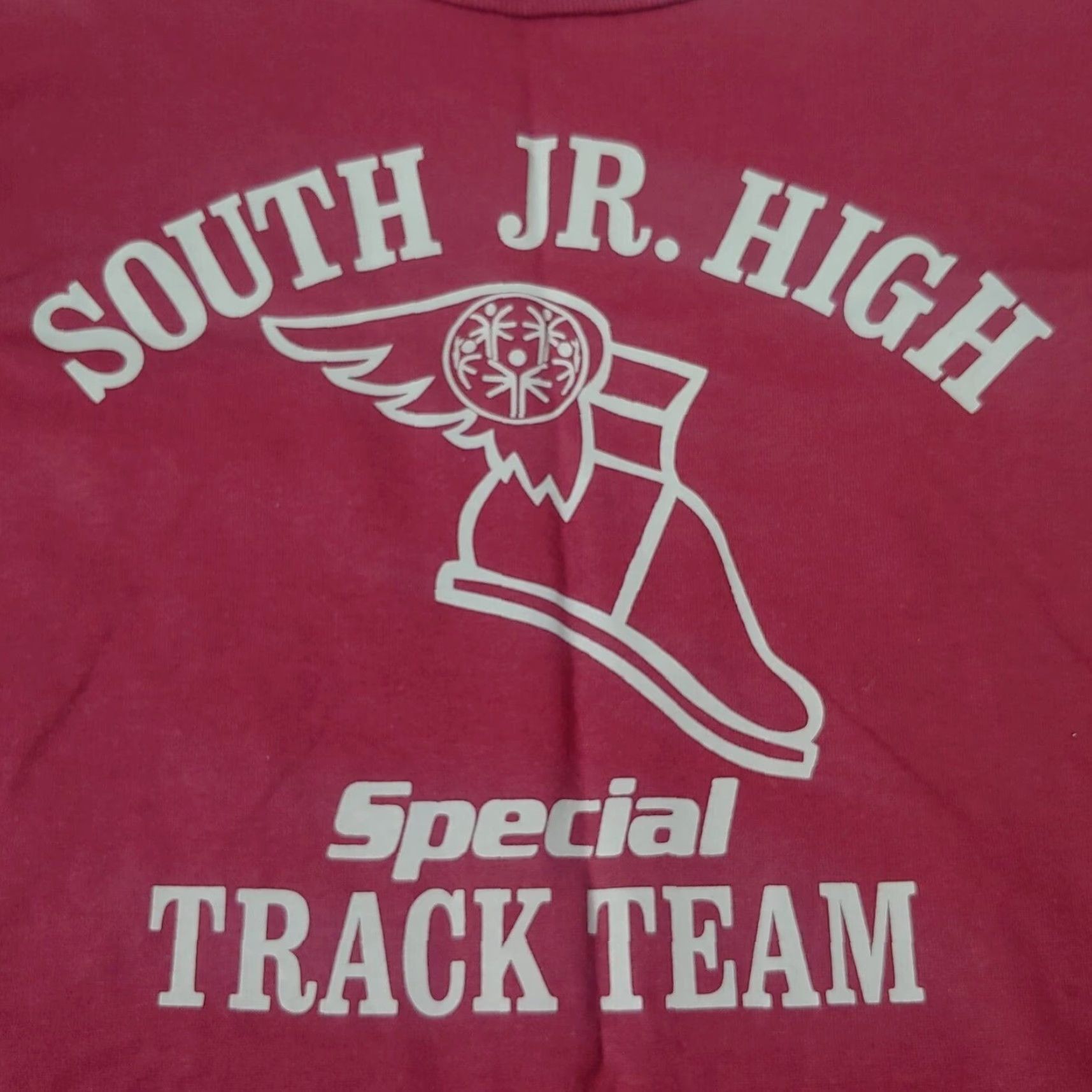 Jerzees VINTAGE Jerzees South Jr High Special Olympics Track Team Shirt XL Maroon Crew Neck Short Sleeve T-Shirt Men Sports Team Modern Athletic Nike? Size US XL / EU 56 / 4 - 2 Thumbnail