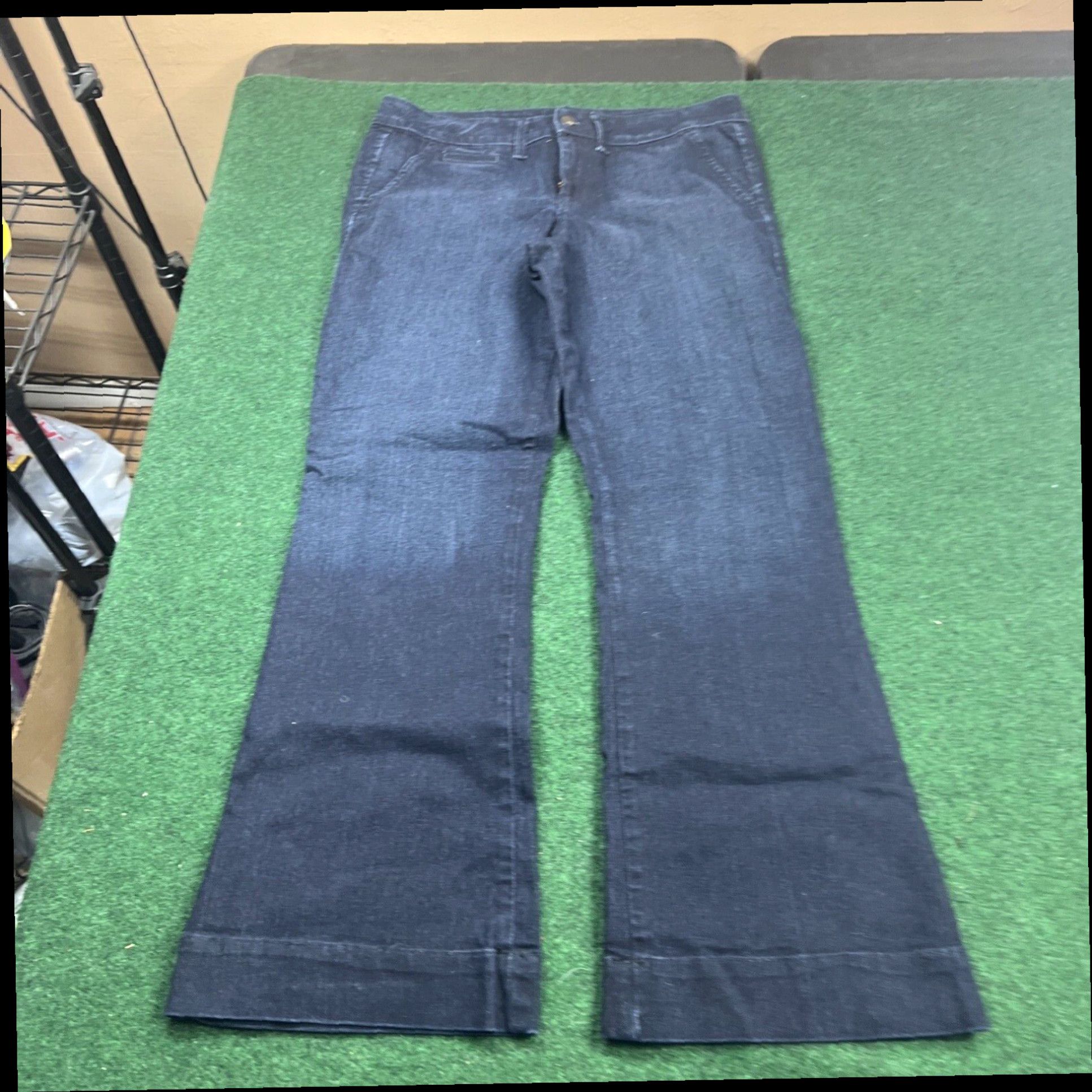 Vintage Ana Women's Size 10 (32X29) Stretch Denim Dark Blue Jeans Size 32" / US 10 / IT 46 - 1 Thumbnail
