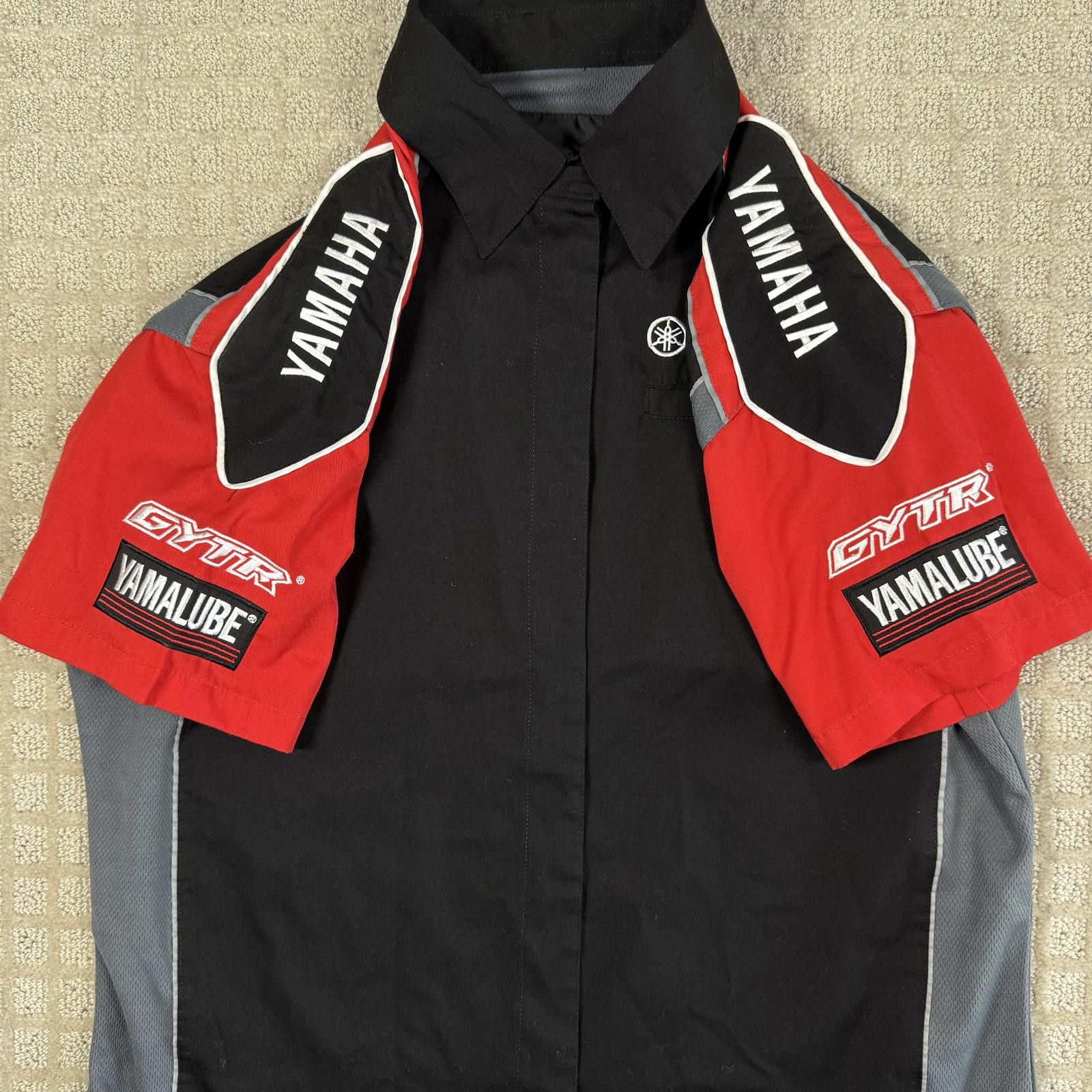 Yamaha Yamaha Racing Button Up Shirt Womens Medium Black Red Size M / US 6-8 / IT 42-44 - 2 Thumbnail