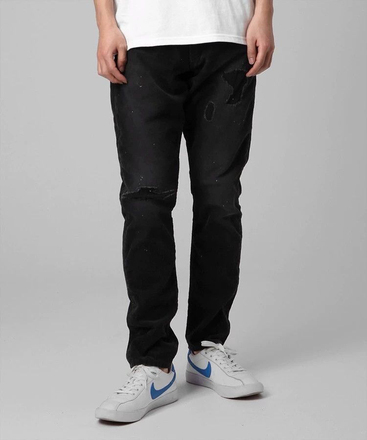 Vanquish Black Distressed Denim Pants Size 32 Size US 32 / EU 48 - 8 Thumbnail