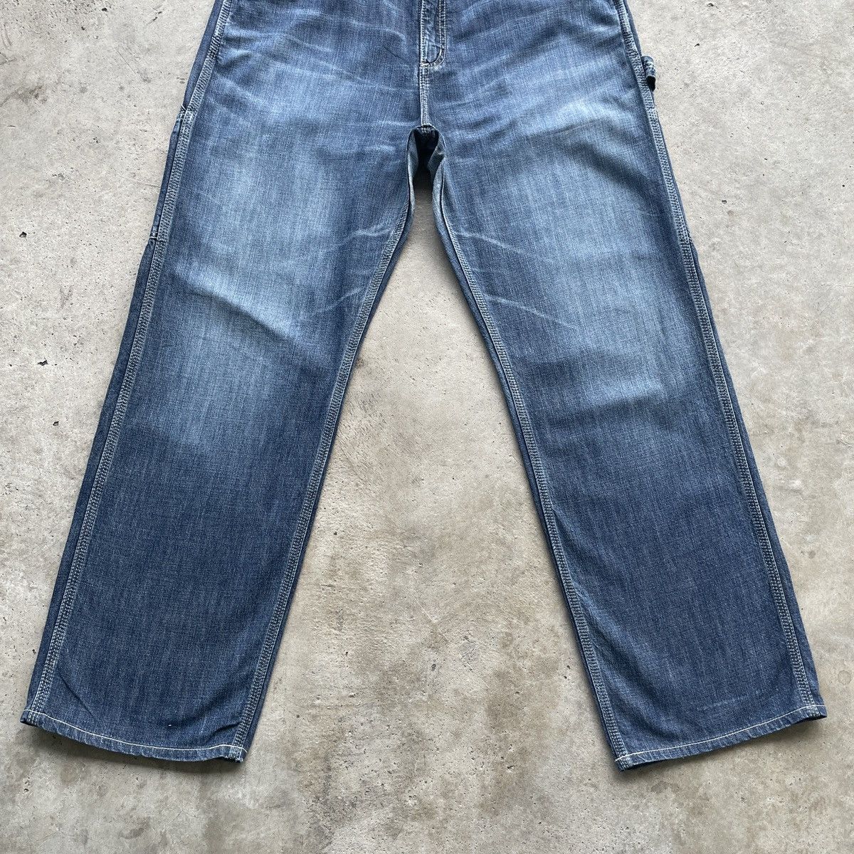 Carhartt × Vintage Carhartt Faded Baggy Worker Denim Jeans Pants W32 Size US 32 / EU 48 - 3 Thumbnail