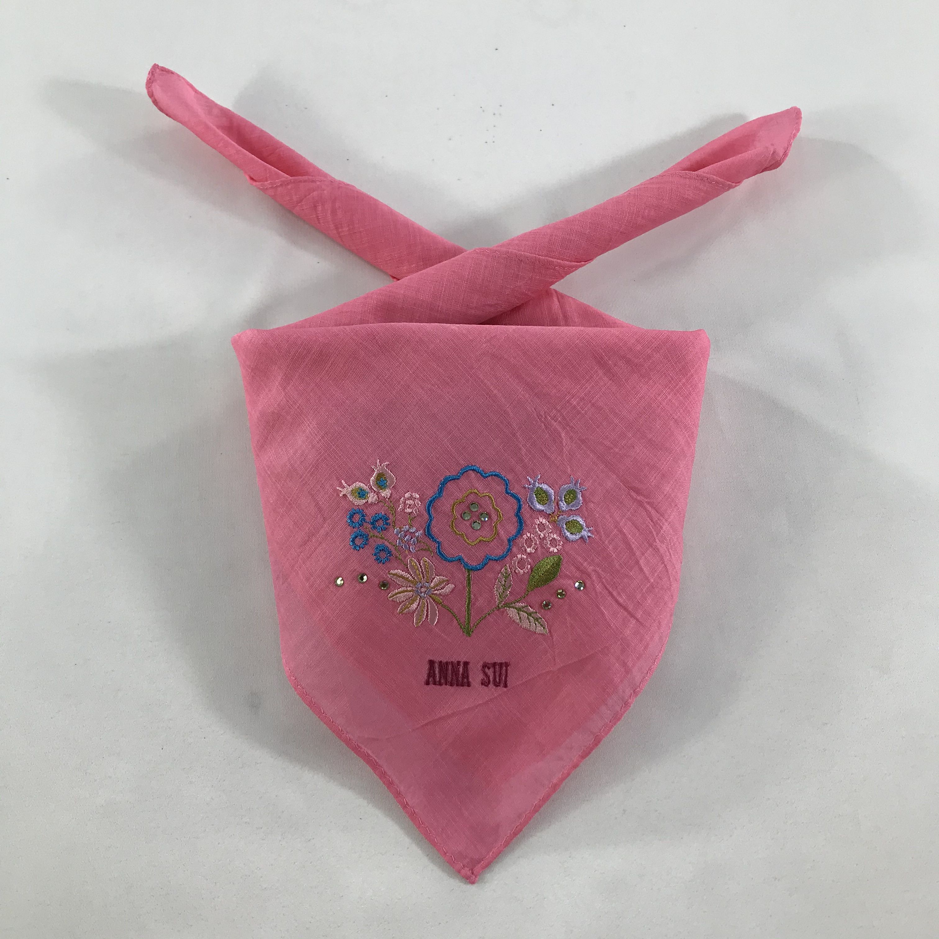 Anna Sui × Vintage Anna Sui Bandana / Handkerchief / Neckerchief - S1631 Size ONE SIZE - 3 Thumbnail