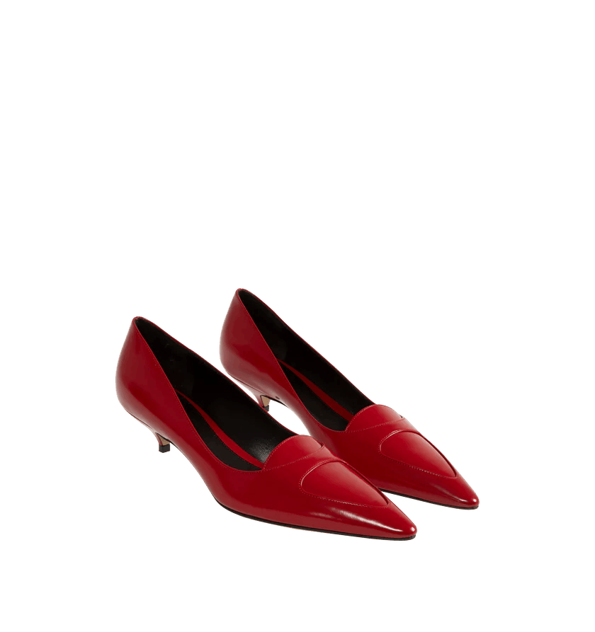 The Row o1h1sh11225 Viv Kitten Heels in Red Size US 12 / IT 42 - 2 Thumbnail