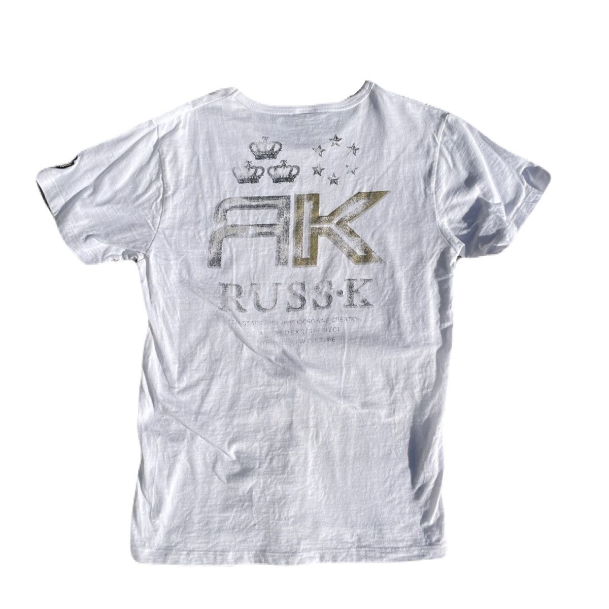 If Six Was Nine 2000s Japanese archive Vkei Gradation Patch Tee Gyaruo Y2K Size US M / EU 48-50 / 2 - 2 Thumbnail