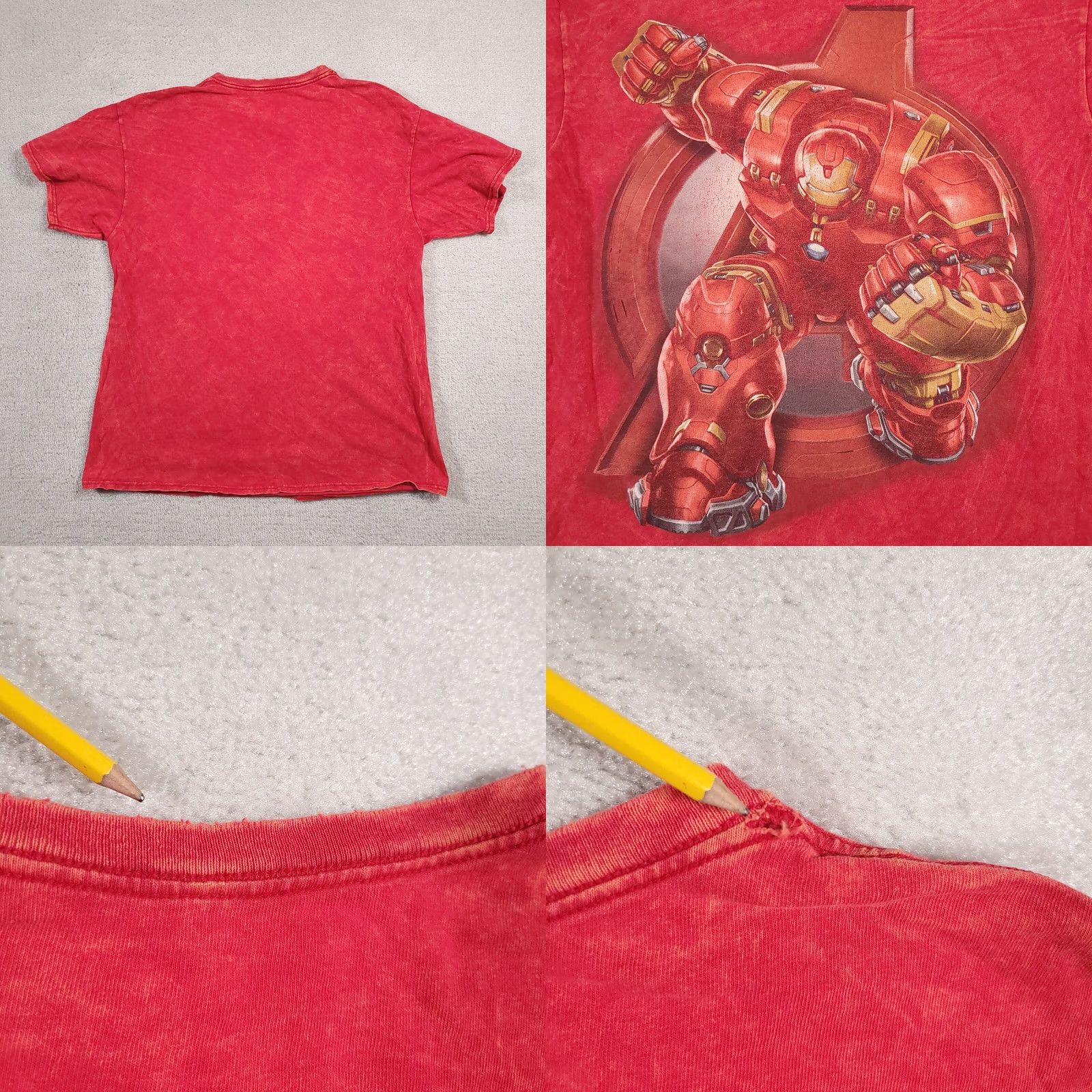 Vintage VINTAGE Marvel Avengers T Shirt Mens L Red Iron Man Short Sleeve Graphic Tie-Dye Size US L / EU 52-54 / 3 - 8 Thumbnail