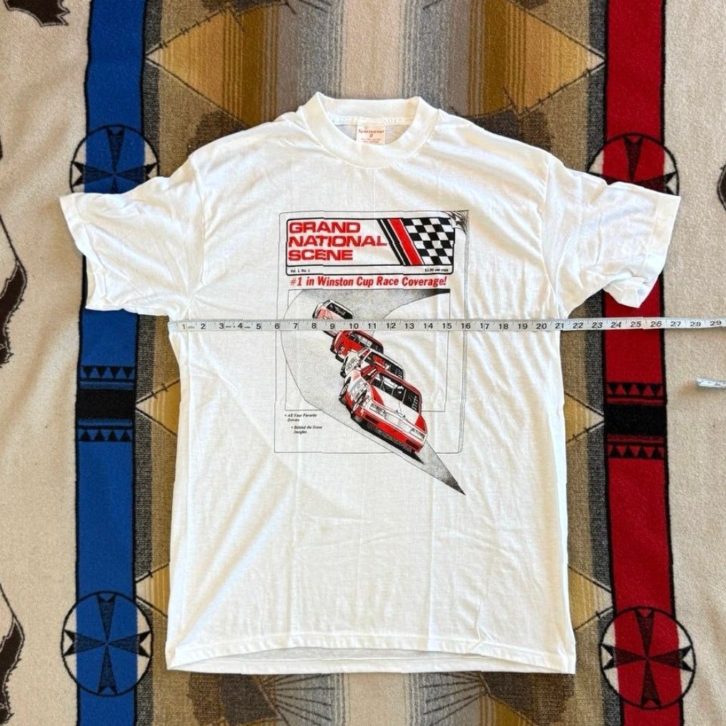 Vintage VINTAGE Winston Cup NASCAR Car Racing T-Shirt Size XL Made In USA 80s 90s Size US XL / EU 56 / 4 - 4 Thumbnail