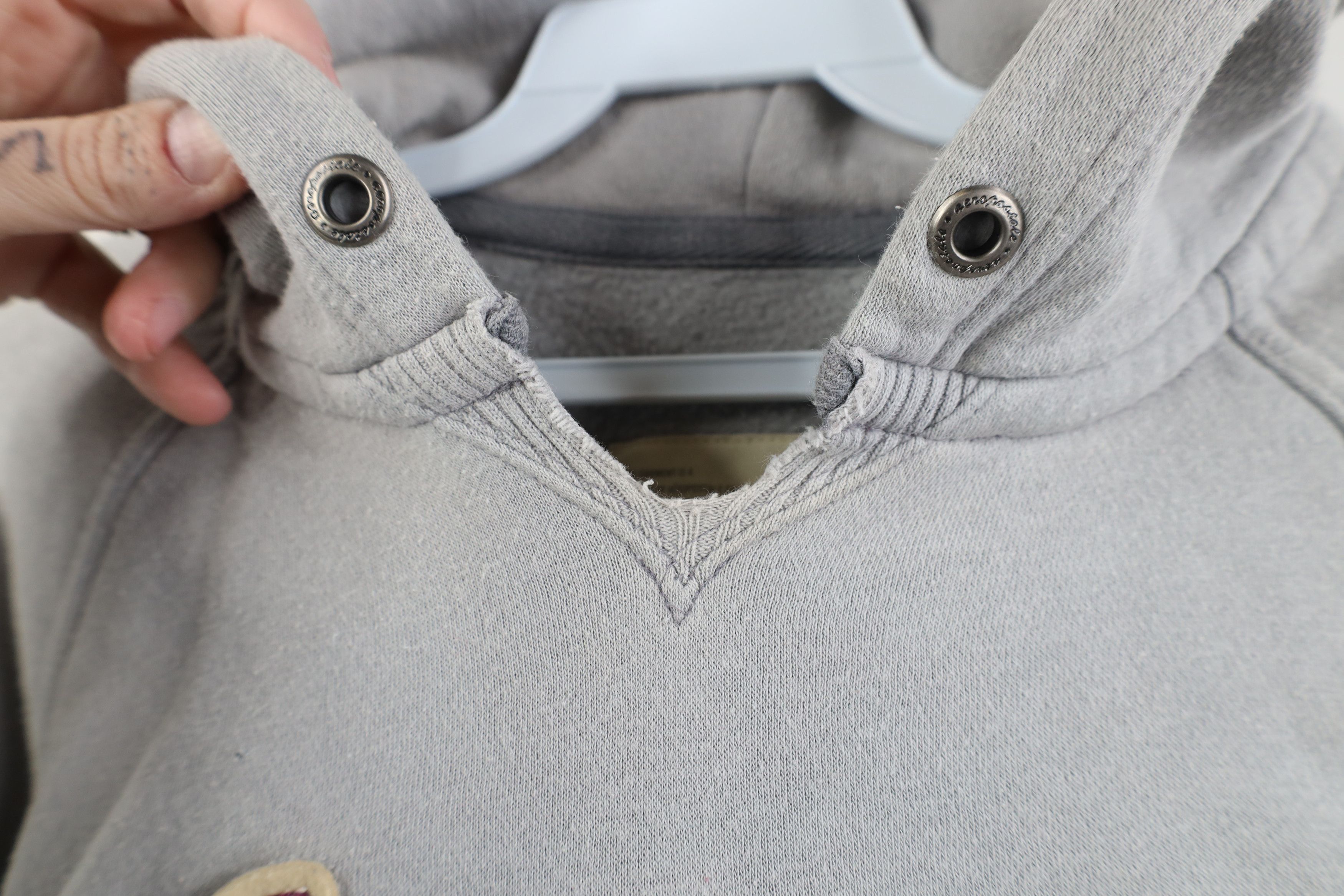 Aeropostale Vintage 90s Y2K Aeropostale Babydoll Bella Hoodie Sweatshirt Size M / US 6-8 / IT 42-44 - 6 Thumbnail
