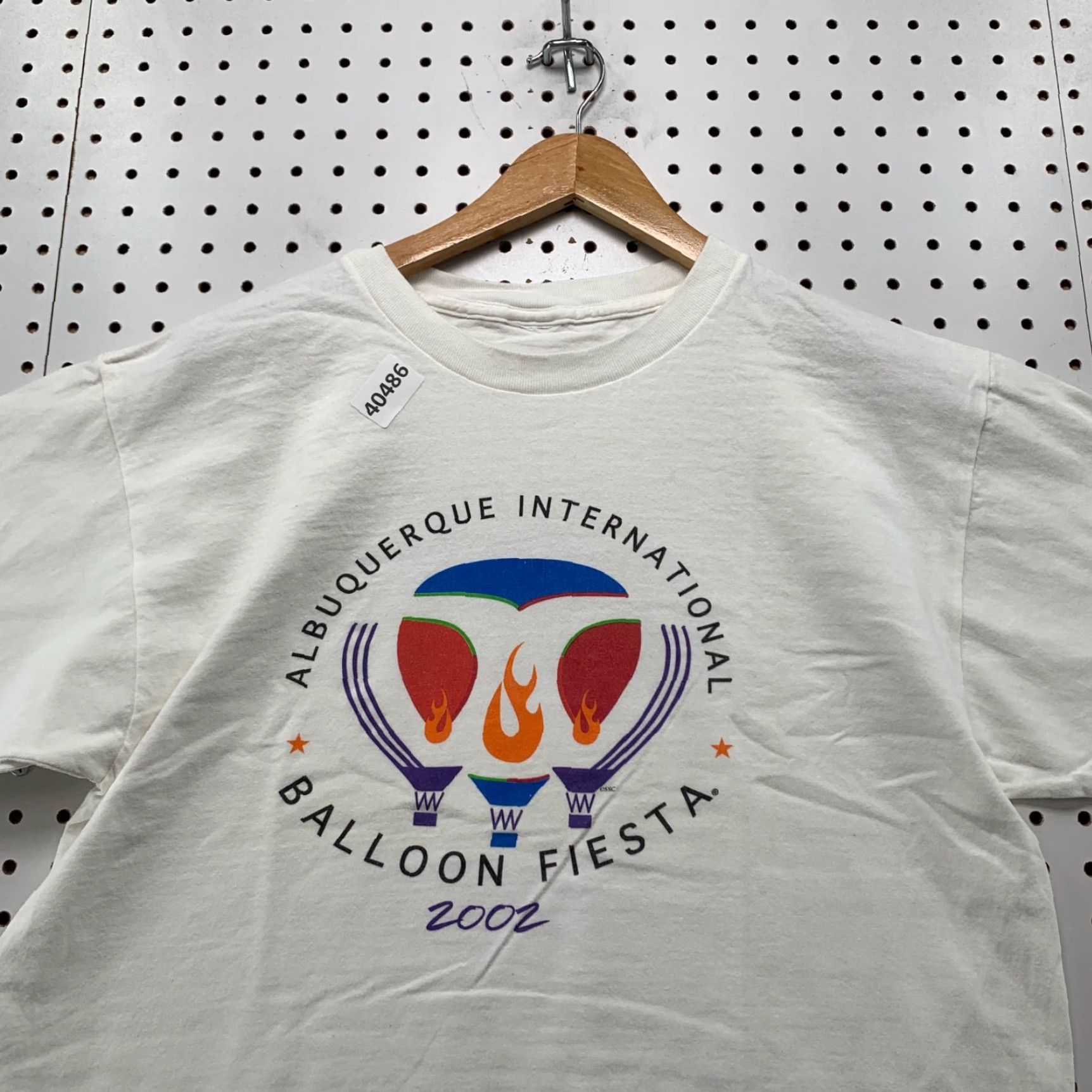 Vintage VINTAGE Albuquerque Balloon Fiesta T-Shirt Mens Medium White 90s Graphic Print Size US M / EU 48-50 / 2 - 7 Thumbnail