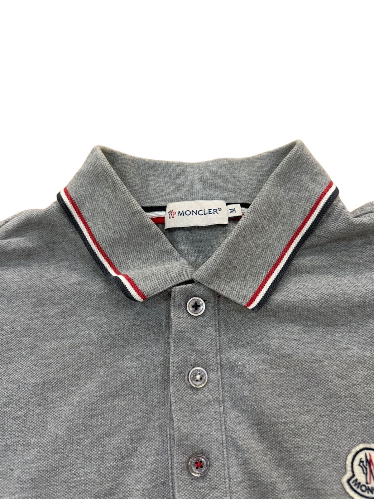 Moncler Moncler Polo Grey Shirt Size US M / EU 48-50 / 2 - 3 Thumbnail