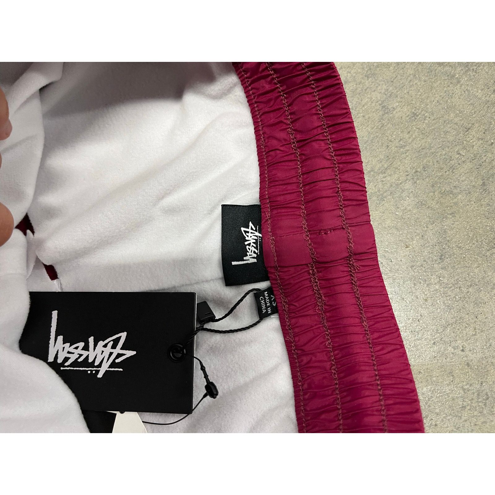 Stussy Stussy Track Pants Mens XS Maroon Windbreaker NEW Size US 27 - 4 Thumbnail
