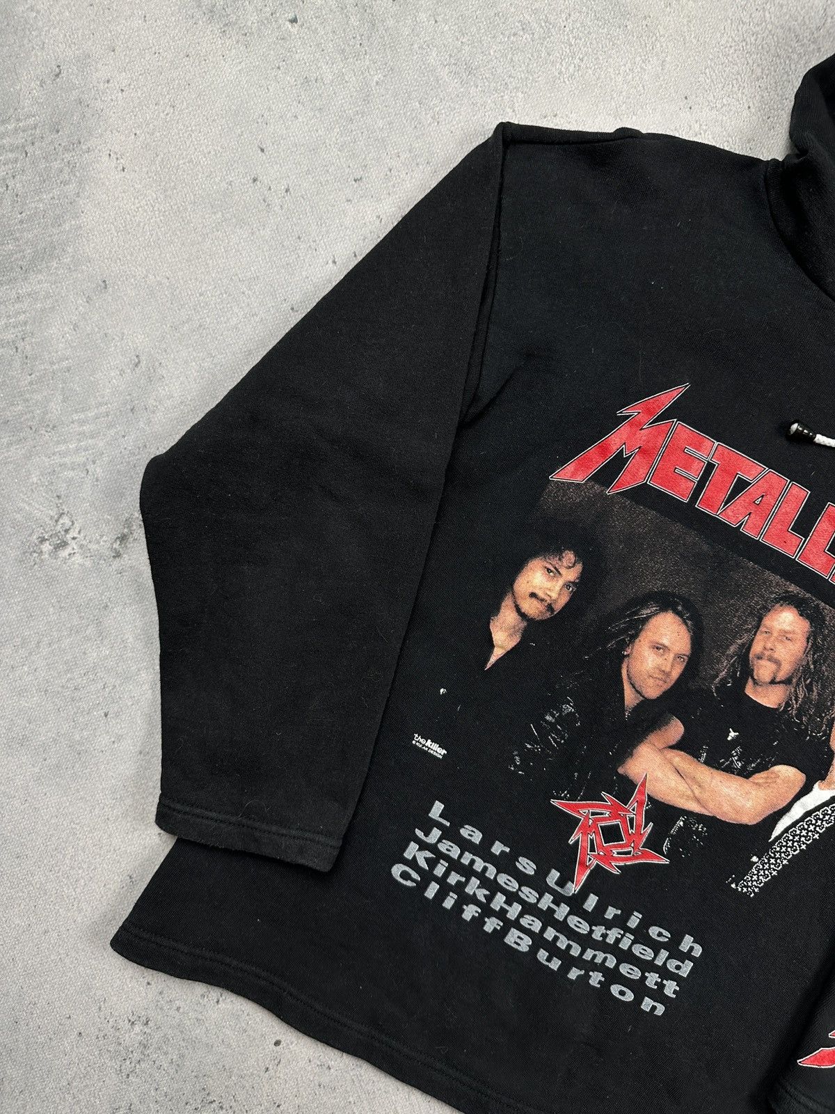 Band Tees Rare Vintage Metallica Band Hoodie Skull Over Print Black Size M / US 6-8 / IT 42-44 - 2 Thumbnail