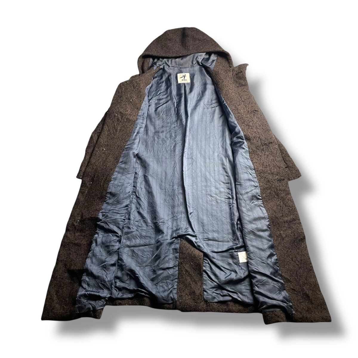 Issey Miyake 🇯🇵 VINTAGE HAI SPORTING GEAR WOOL LONG COAT JACKET Size US M / EU 48-50 / 2 - 8 Thumbnail