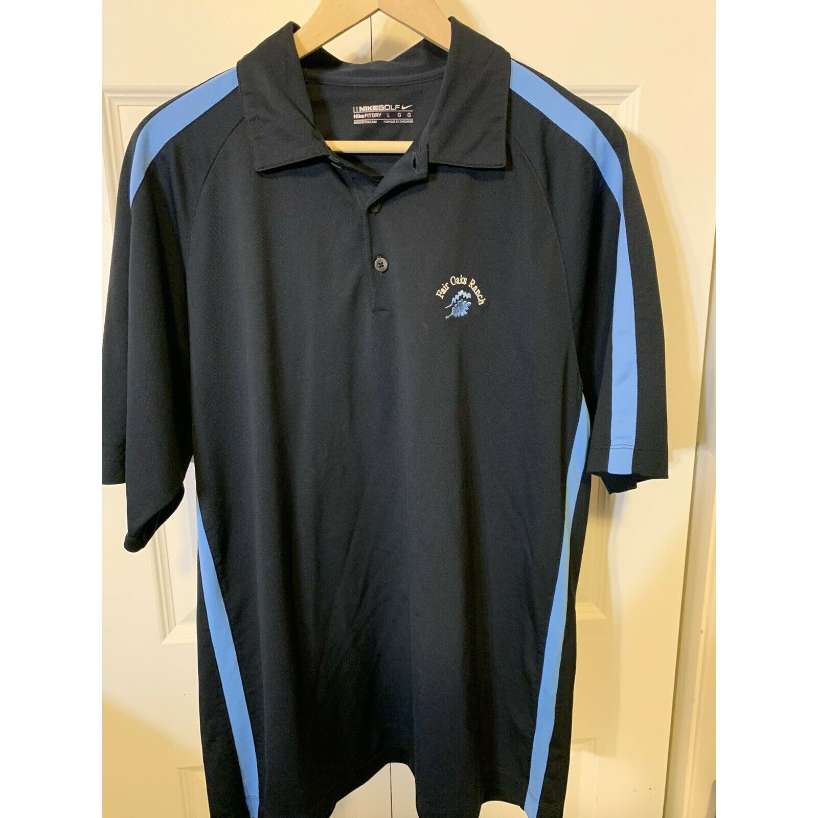 Nike Nike Golf Fit Dry Polo Men’s Sz L Fair Oaks Ranch Navy Blue Size US L / EU 52-54 / 3 - 1 Thumbnail