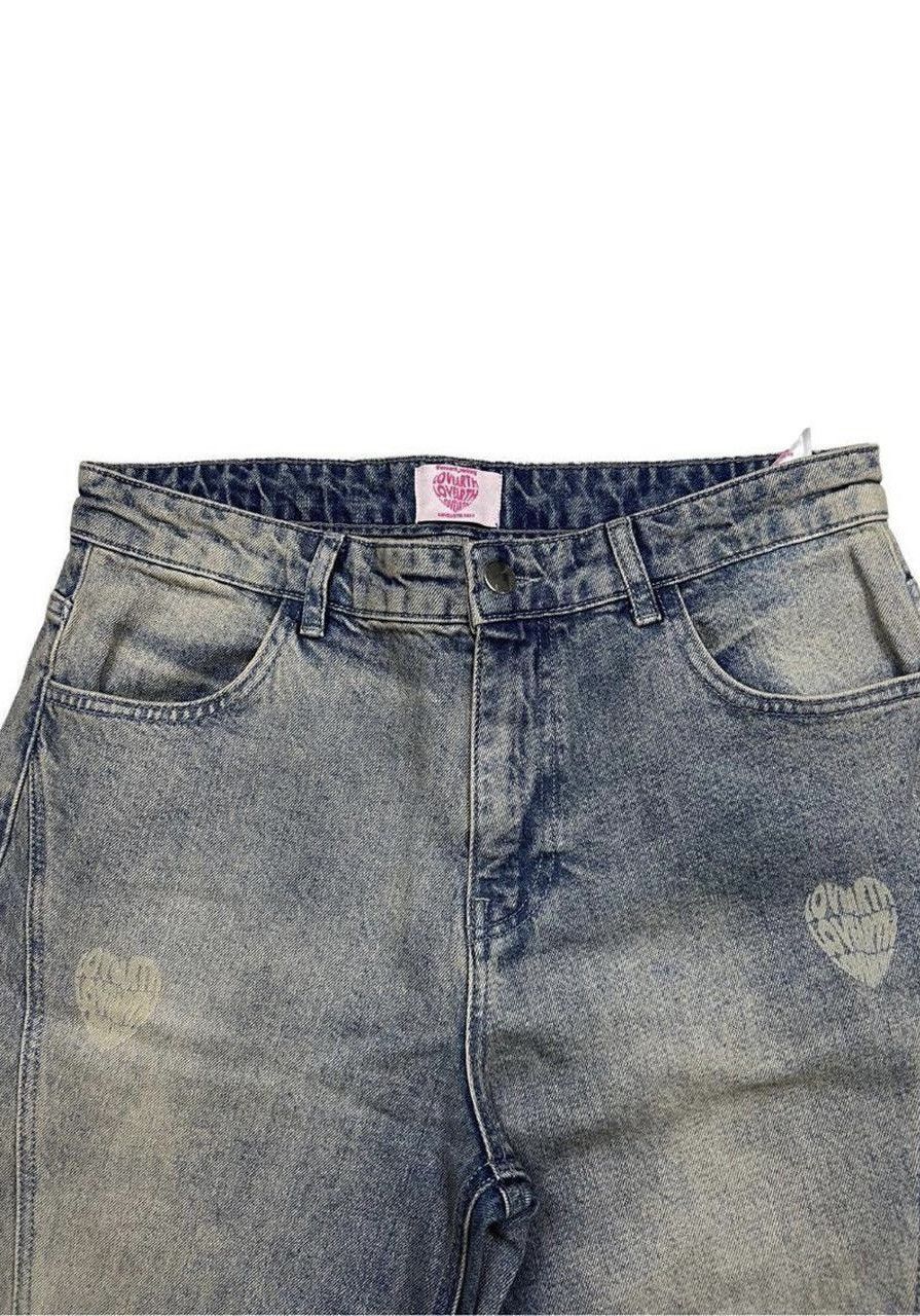 Designer LoveArth Denim Baggy Jeans Blue Size US 32 / EU 48 - 4 Thumbnail