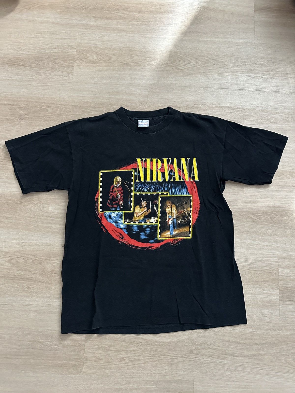 Nirvana Nirvana 1999 Black Vintage Printed T-Shirt Single Stitch Size US XL / EU 56 / 4 - 1 Thumbnail