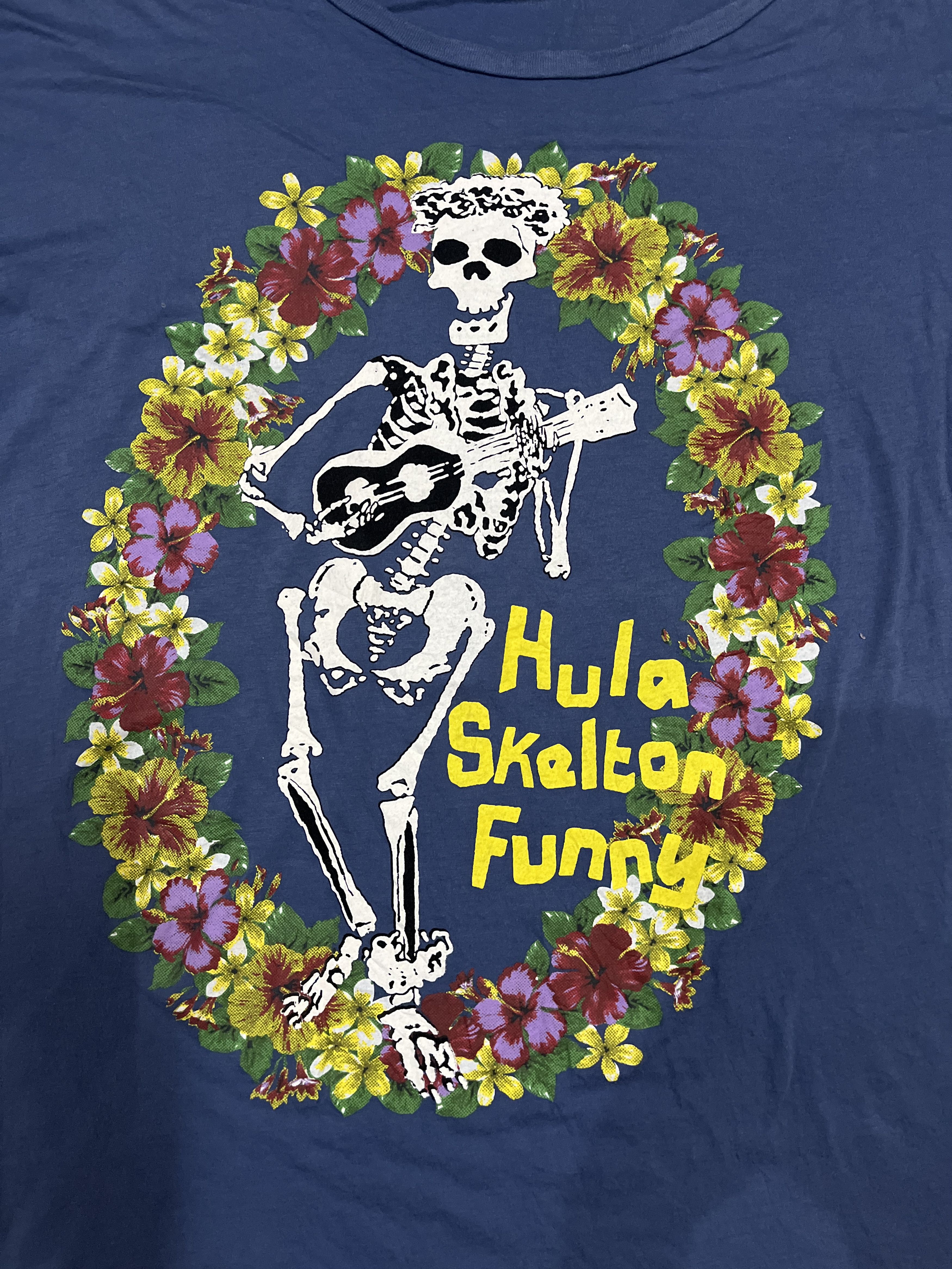 Japanese Brand Vintage RNA Slang Pretty Anarchist Hula Skeleton Funny Size M / US 6-8 / IT 42-44 - 3 Thumbnail