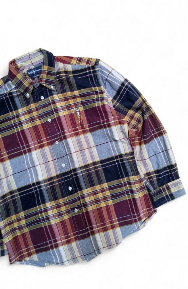 Ralph Lauren RALPH LAUREN Big Pony Flannel Plaid Button Down Shirt Size US L / EU 52-54 / 3 - 2 Thumbnail