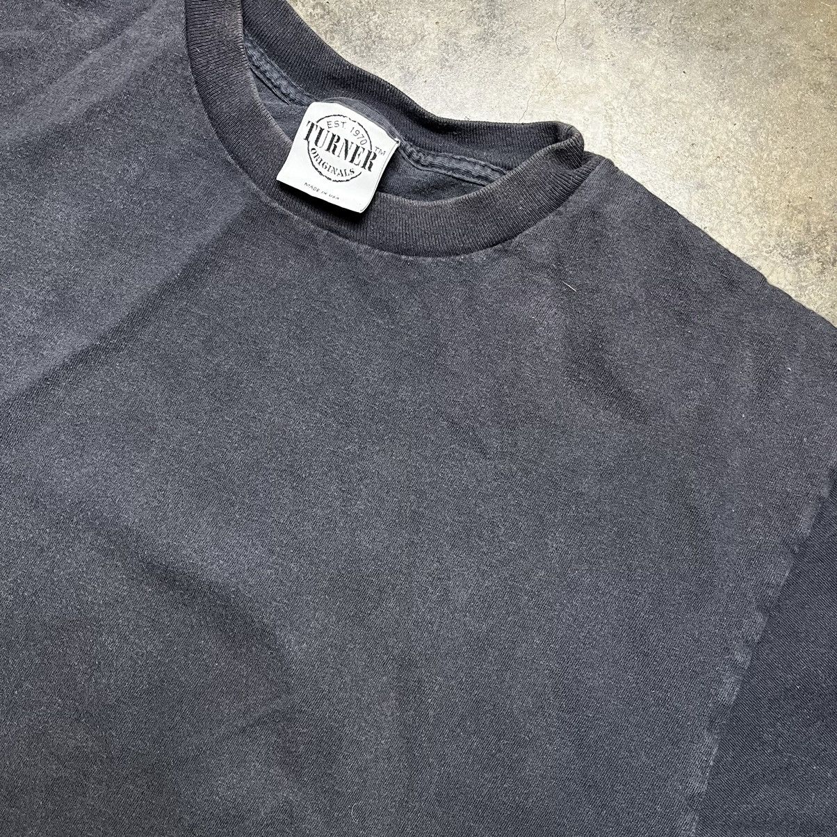 Vintage vintage blank black distressed tshirt Size US XL / EU 56 / 4 - 4 Thumbnail
