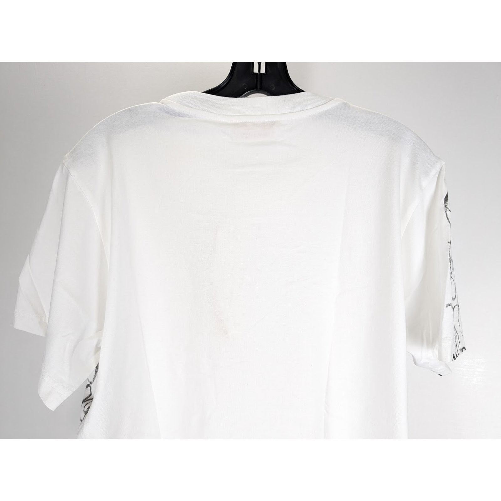 Marni o1rshd1 Scribbled Marni Organic Jersey T-Shirt in Lily White Size US L / EU 52-54 / 3 - 11 Thumbnail