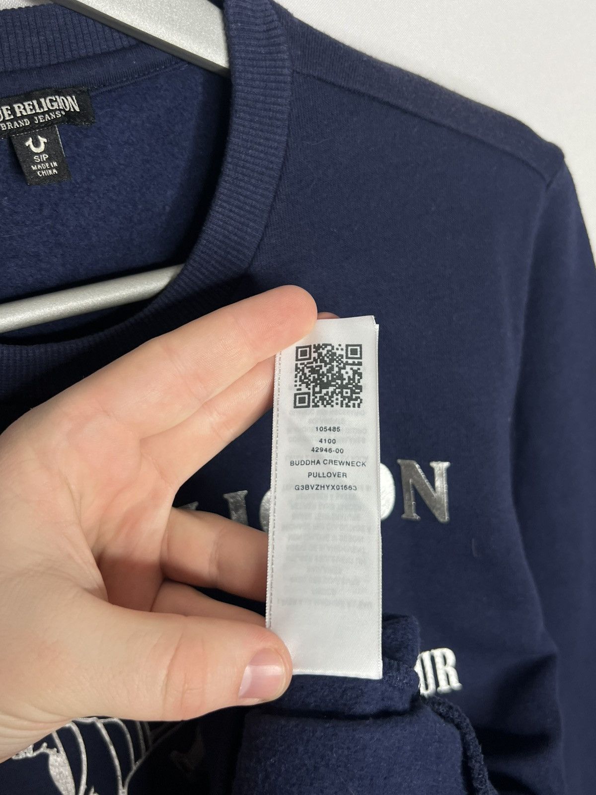 True Religion True Religion Big Logo Navy Blue Sweatshirt Pullover Size US S / EU 44-46 / 1 - 7 Thumbnail