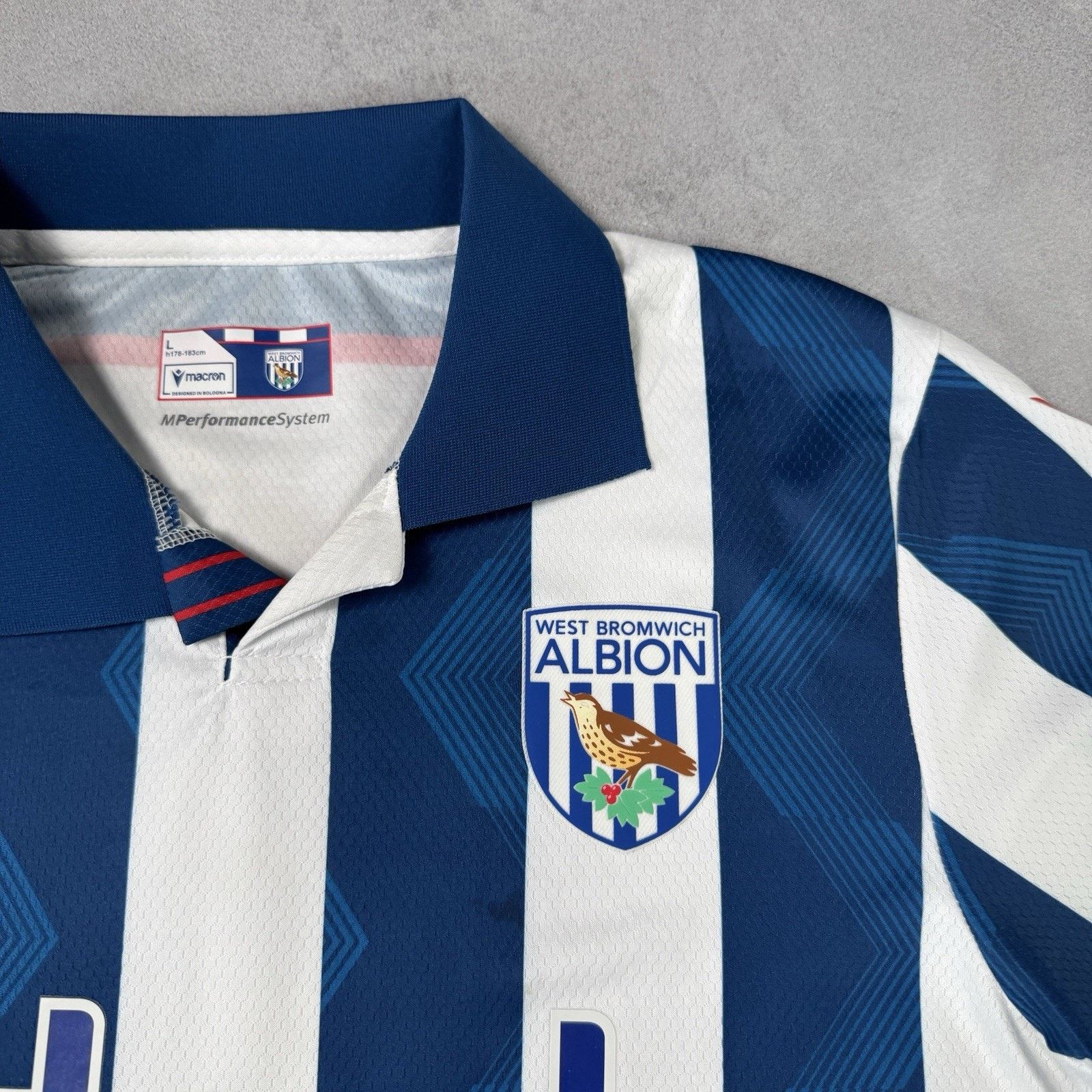 Macron West Bromwich Albion Home 2024 2025 Soccer Jersey Size L Size US L / EU 52-54 / 3 - 3 Thumbnail