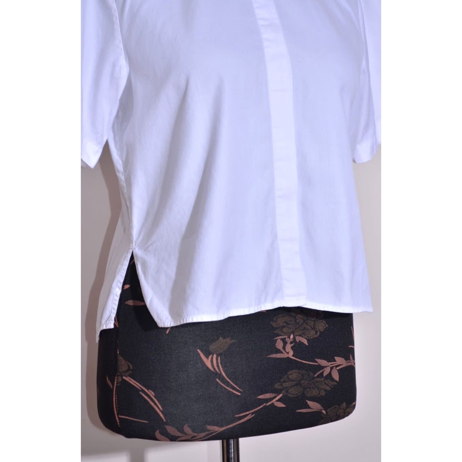 T by Alexander Wang VINTAGE T BY ALEXANDER WANG Womens White Short Sleeve Shirt Open Back XS Shirt Womens XS White Open Back 0 / XS / S Menus Size XS / US 0-2 / IT 36-38 - 4 Thumbnail