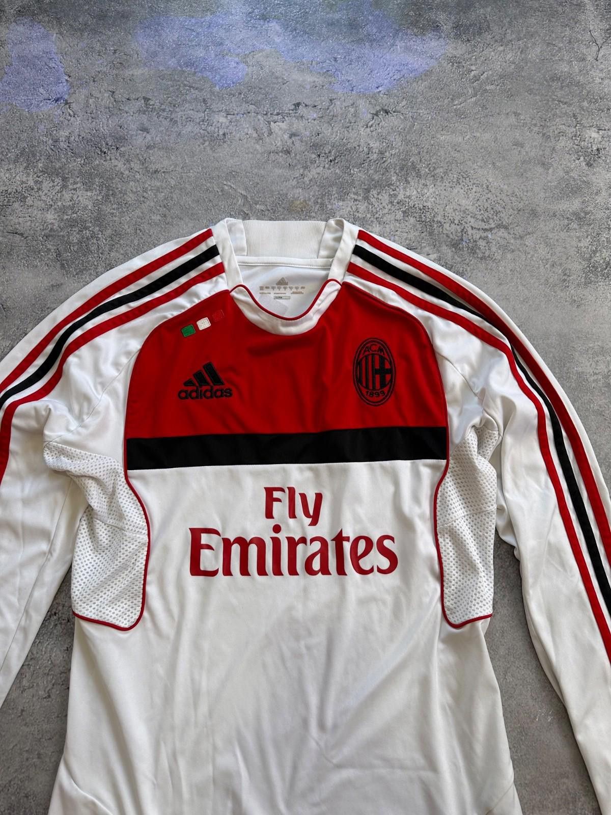 Adidas 2011-12 AC Milan adidas L/S Football Soccer Training Shirt Size ONE SIZE - 4 Thumbnail