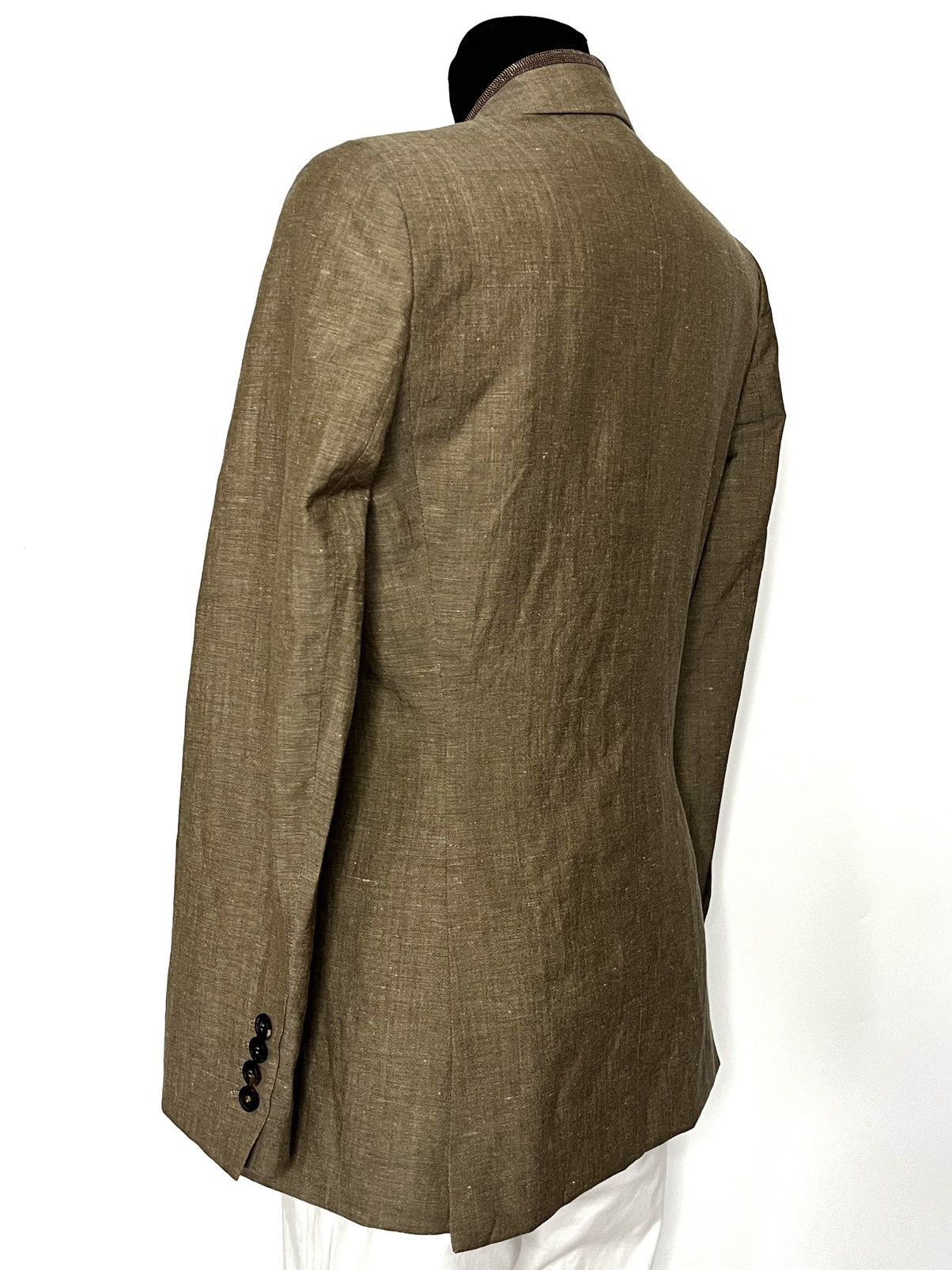 Brunello Cucinelli Italian premium brand jacket made of virgin wool and linen Size M / US 6-8 / IT 42-44 - 8 Thumbnail