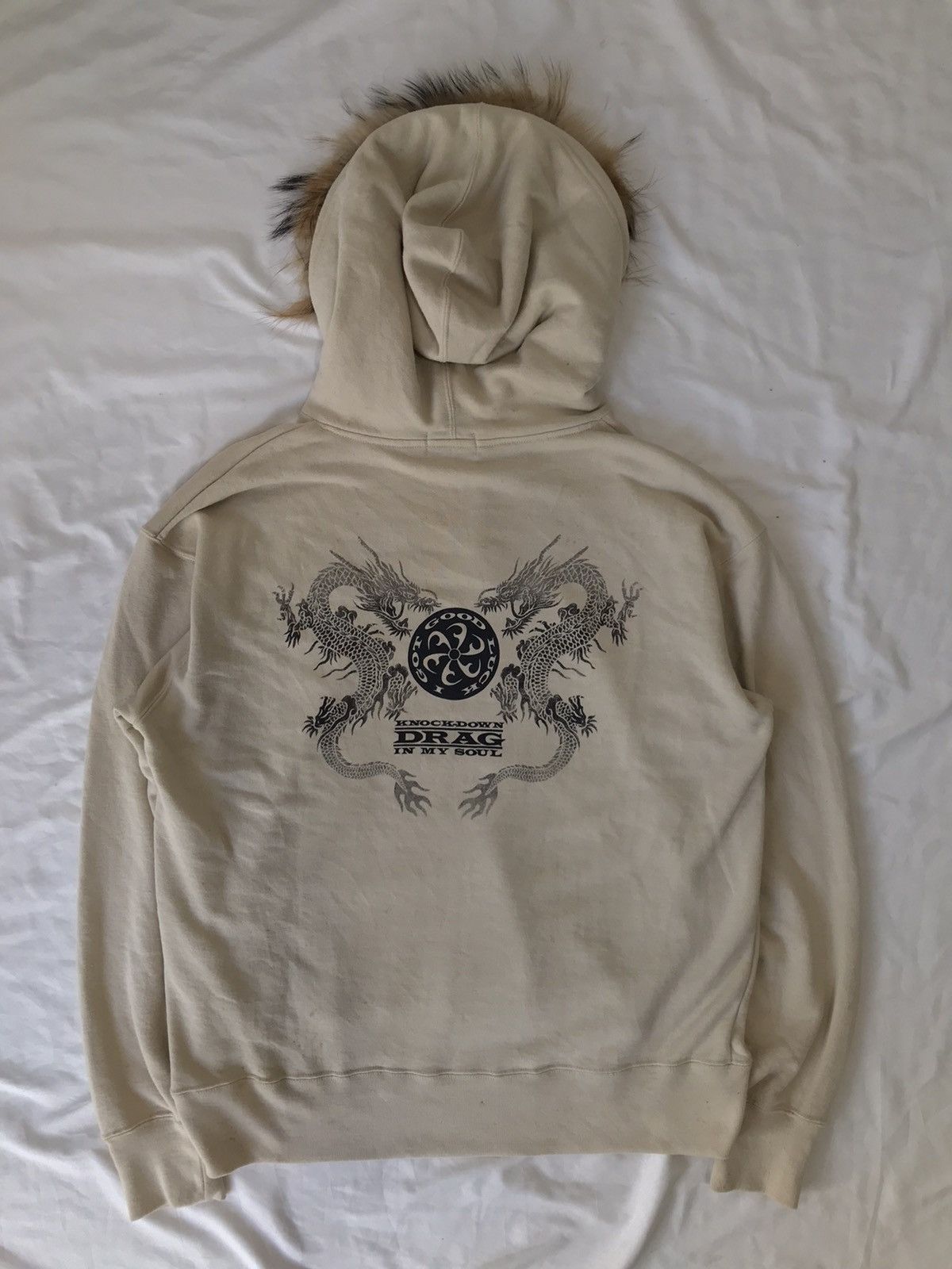 If Six Was Nine Japanese Fur Hoodie dragon style center printed Size US L / EU 52-54 / 3 - 2 Thumbnail