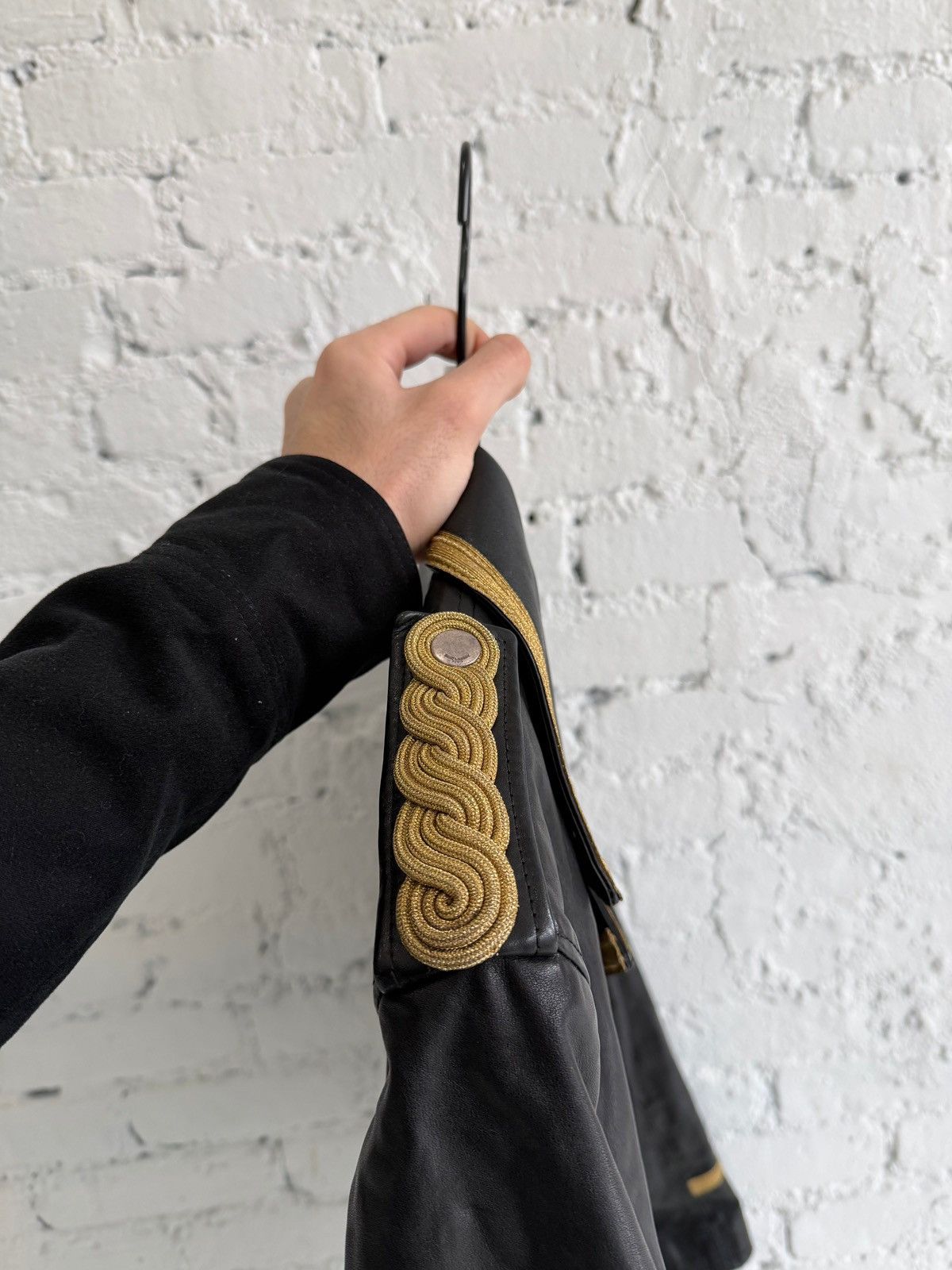 Saint Laurent Paris S/S 2015 SAINT LAURENT ‘PSYCH ROCK’ OFFICER LEATHER JACKET Size US M / EU 48-50 / 2 - 5 Thumbnail