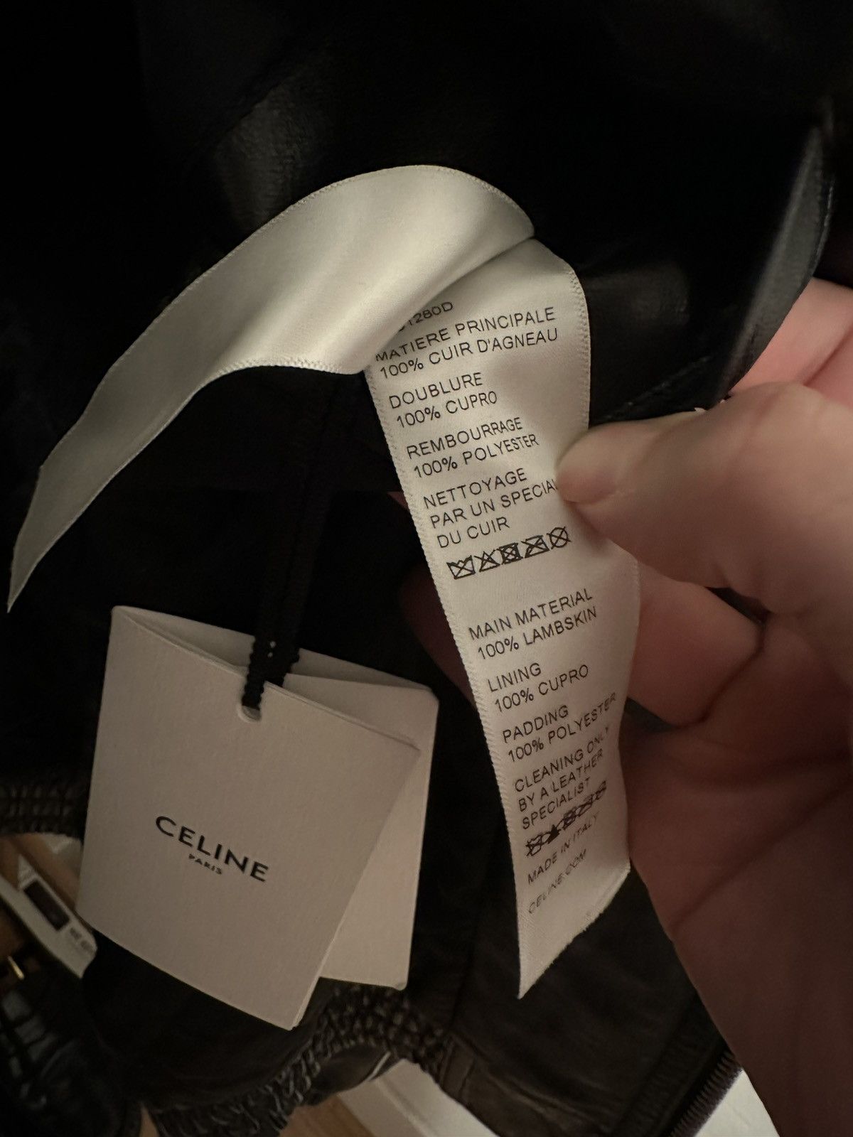 Celine CELINE FW21 Raglan Lamb Leather Jacket with Zip Details Size US M / EU 48-50 / 2 - 4 Thumbnail