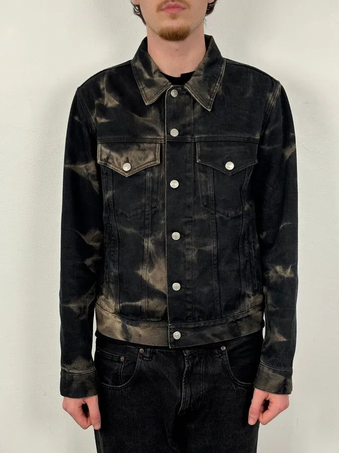 Dries Van Noten Dries Van Noten Grey Cotton Acid Wash Denim Jacket Size US L / EU 52-54 / 3 - 2 Thumbnail