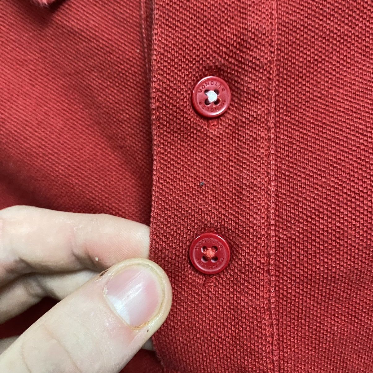 Moncler Moncler Long Sleeve Polo Shirt red Size US XS / EU 42 / 0 - 6 Thumbnail