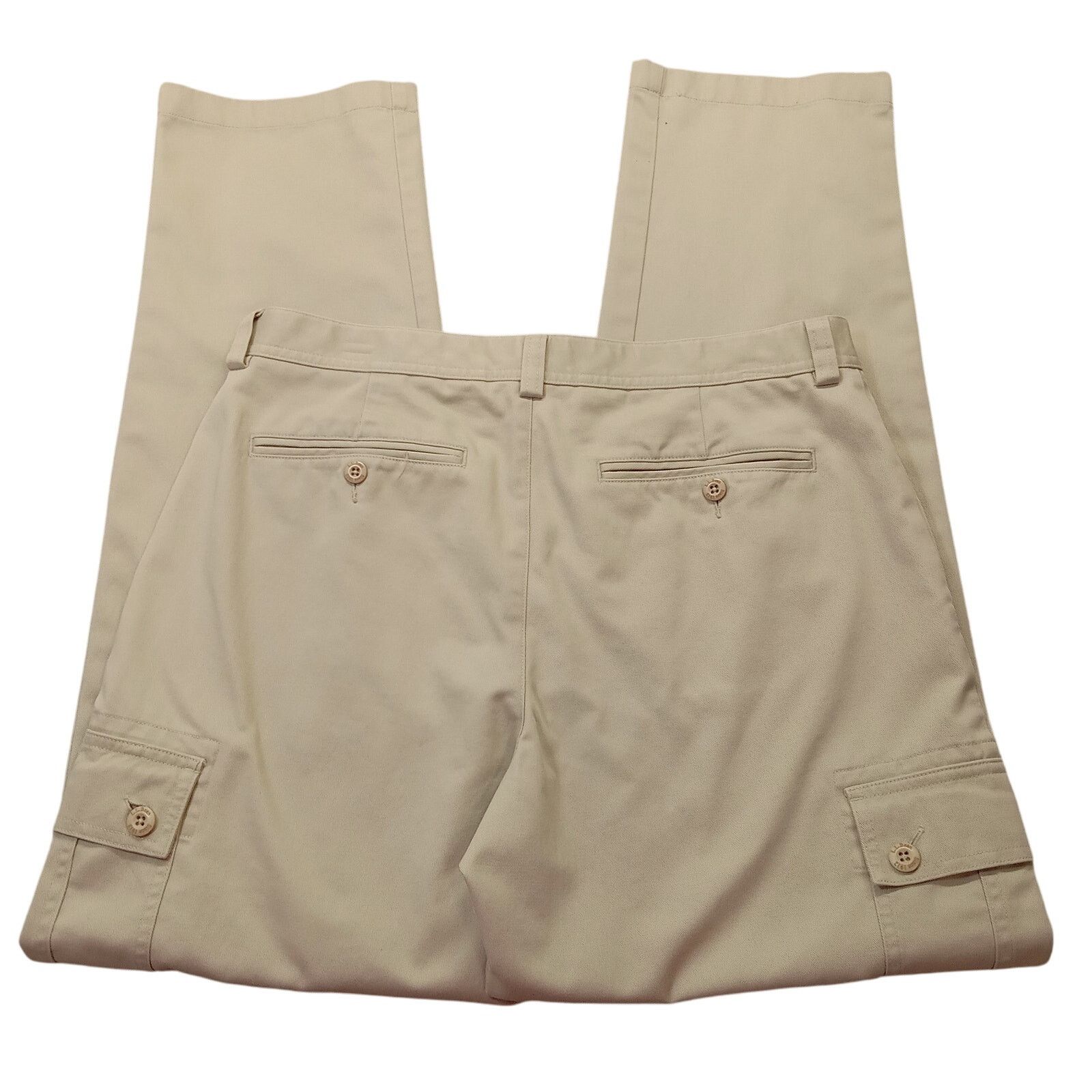 L.L. Bean L.L. Bean Pants 34 X 32 Mens Cargo Khakis Stright Flat Front Size US 34 / EU 50 - 3 Thumbnail