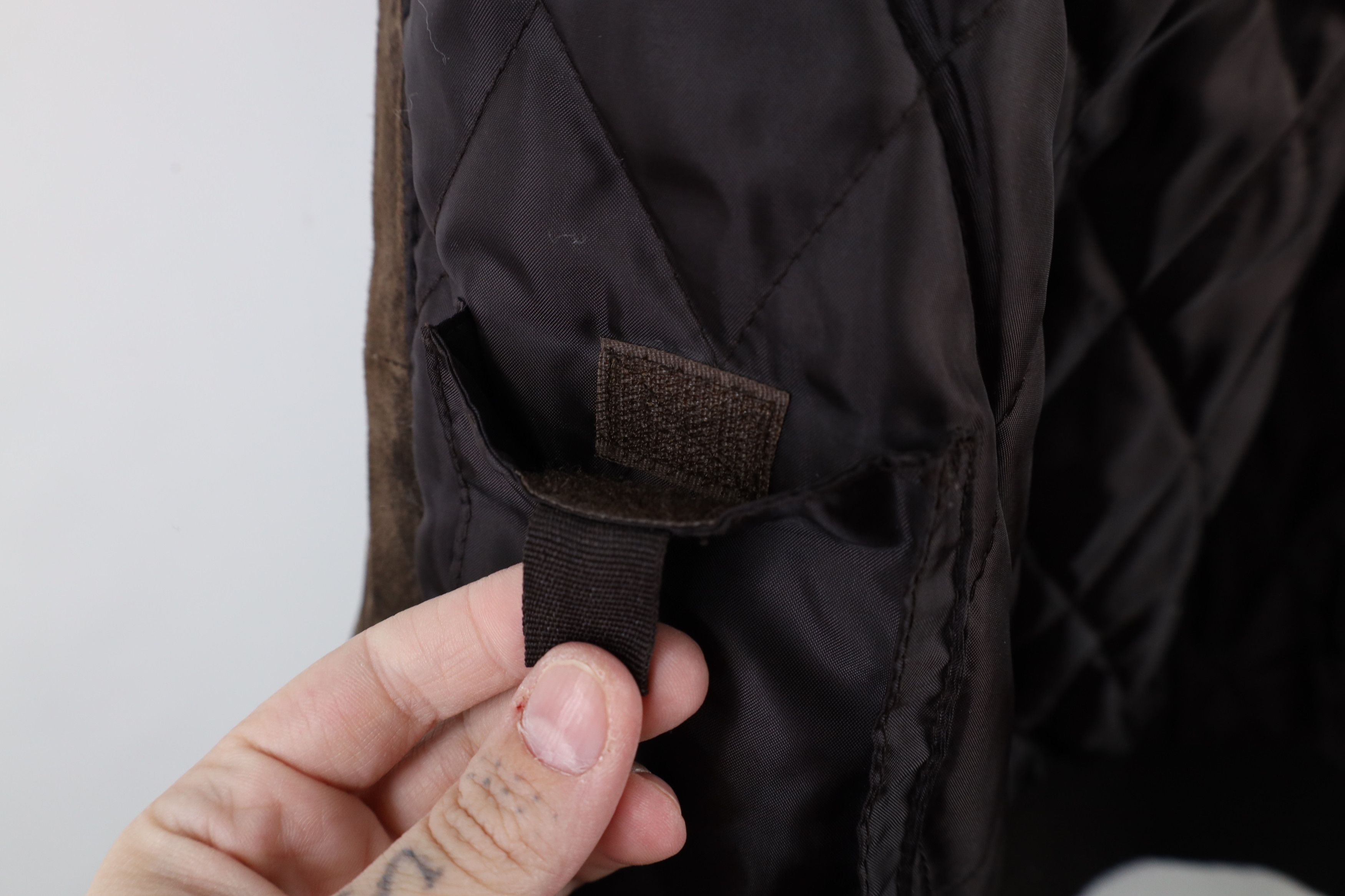 Vintage Vintage 90s Streetwear Suede Leather Bomber Jacket Brown Size US XL / EU 56 / 4 - 11 Thumbnail