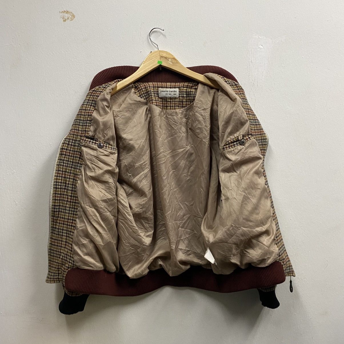 Pierre Cardin Pierre Cardin houndstooth bomber jacket in wool tweed Size US S / EU 44-46 / 1 - 3 Thumbnail