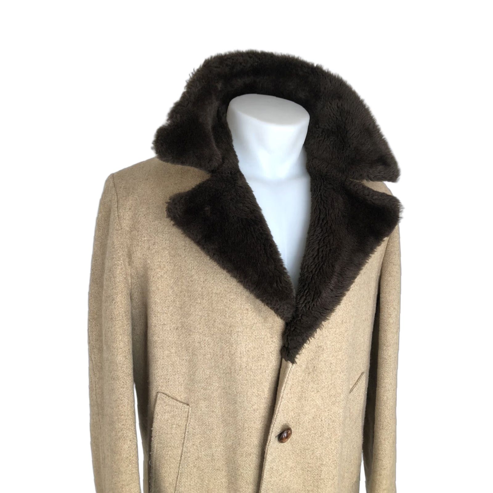 Vintage VINTAGE Lakeland Field Hunting Mens Jacket Sherpa Lined Wool-Like Brown 42 Sz 42 USA Mens Mens Size US XS / EU 42 / 0 - 1 Thumbnail