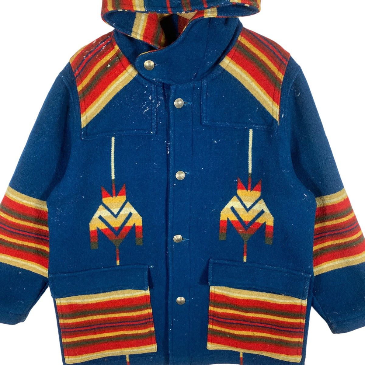 Vintage Vintage 90s Acoustic Native American Wool Hoodie Size US M / EU 48-50 / 2 - 5 Thumbnail