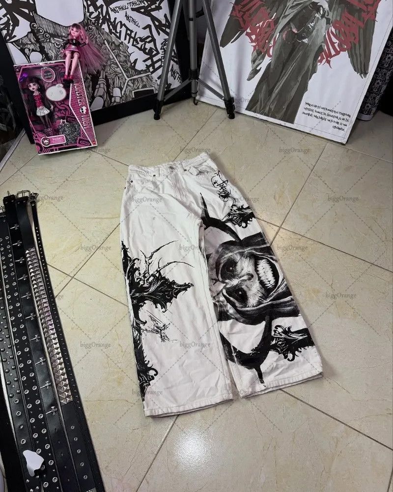 Japanese Brand Y2K Streetwear Jeans Size 32" / US 10 / IT 46 - 1 Thumbnail