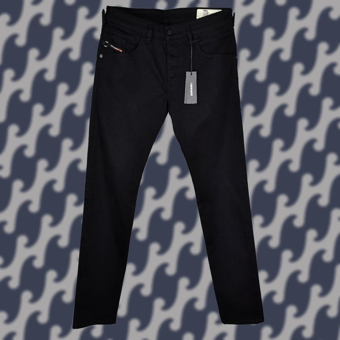 Diesel Diesel D-Bazer 0688H STRETCH TAPERED Jeans Men's W30/L34 Black Denim 5-Pocket Inseam 32.68in Classic Fit Size US 30 / EU 46 - 1 Thumbnail