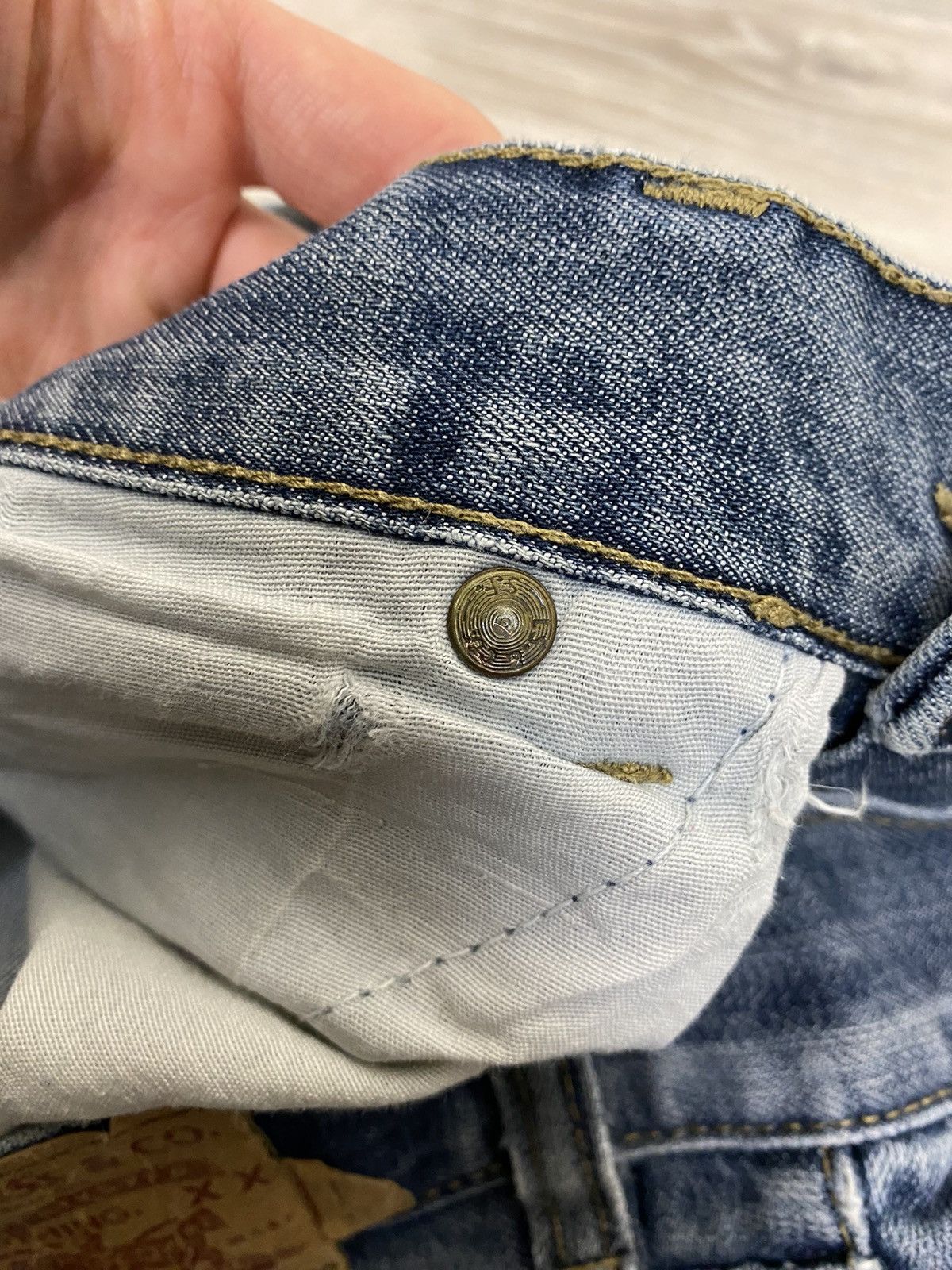 Levi's × Levi's Vintage Clothing × Vintage Vintage Distressed Levi’s 501 Avant Garde Punk jeans Size US 31 - 14 Thumbnail
